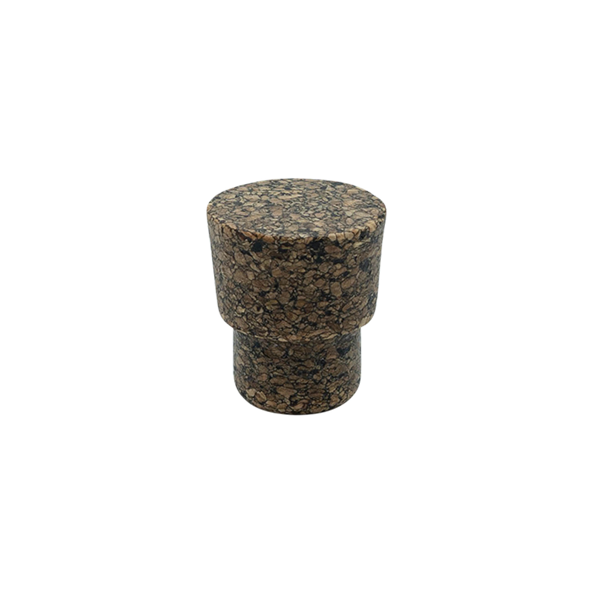 Korek z uchwytem 'Cornice' 22,5 mm, Corkcoal, do wylotu: korek Korek z uchwytem 'Cornice' 22,5 mm, Corkcoal, do wylotu: korek