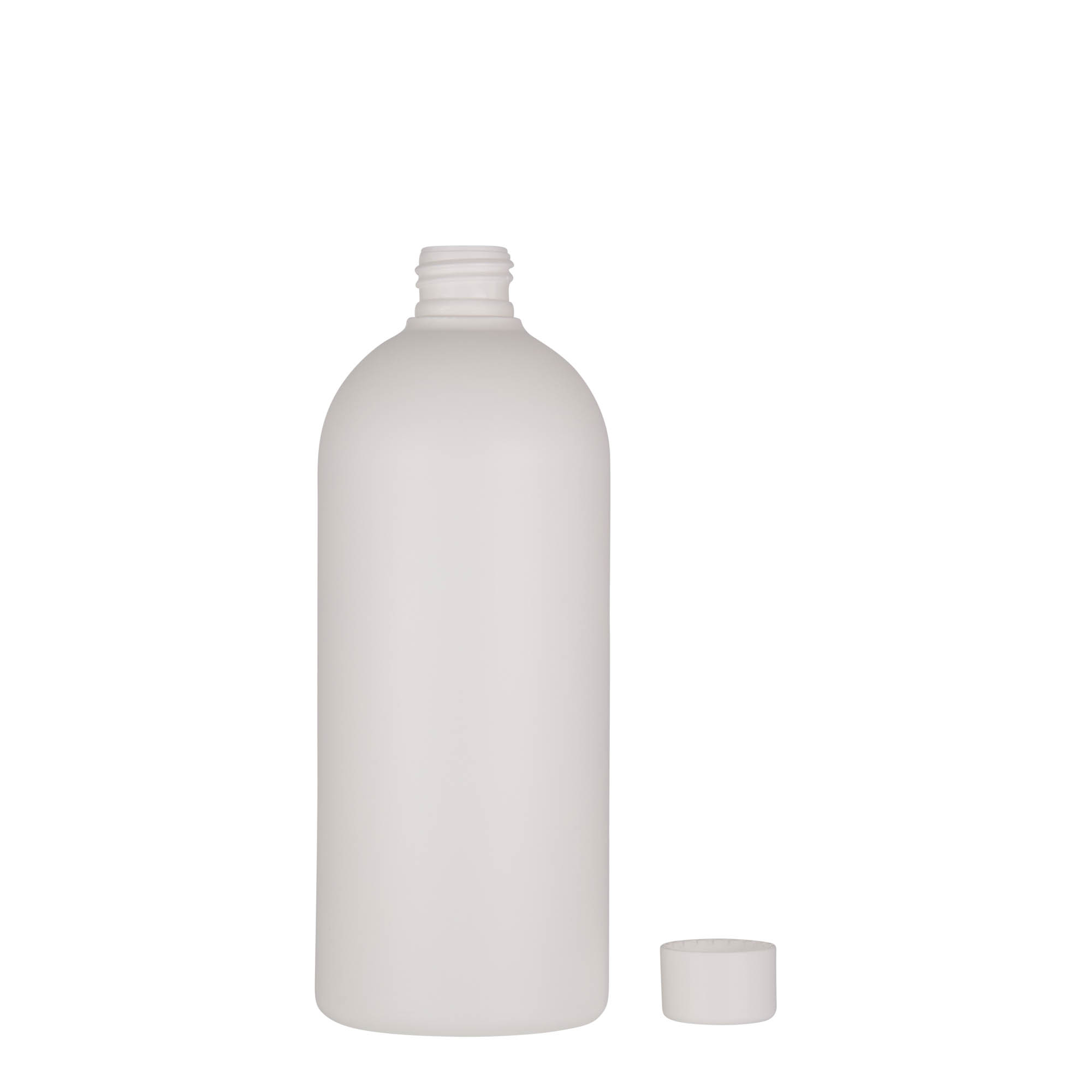 500 ml butelka plastikowa 'Tuffy', HDPE, biała, gwint: 24/410 500 ml butelka plastikowa 'Tuffy', HDPE, biała, gwint: 24/410