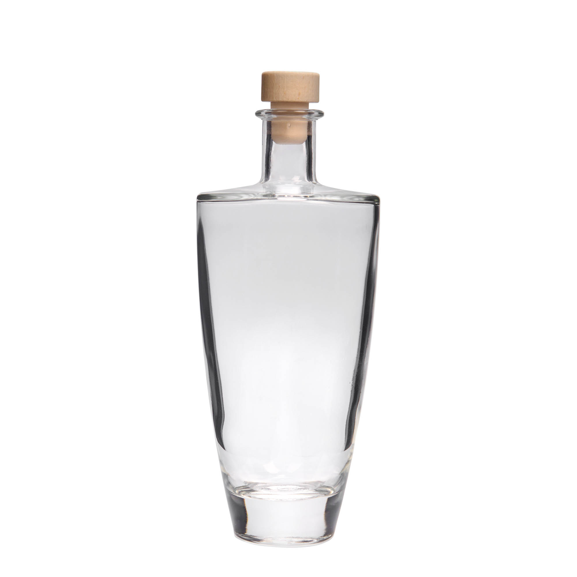500 ml butelka szklana 'Vanessa', owalna, wylot: korek 500 ml butelka szklana 'Vanessa', owalna, wylot: korek