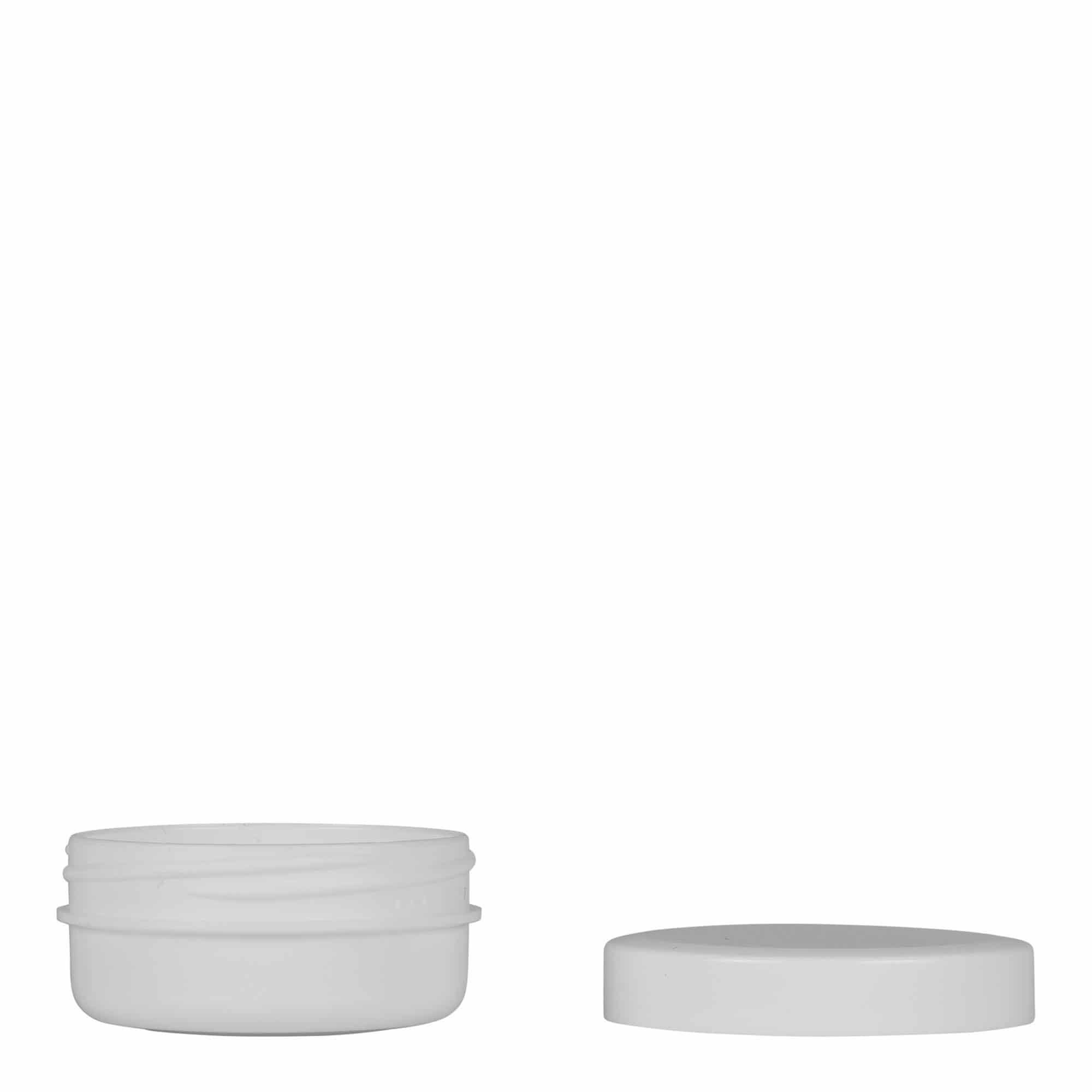 12 ml plastikowy pojemnik 'White Line', PP, biały, otwór: zakrętka na gwint