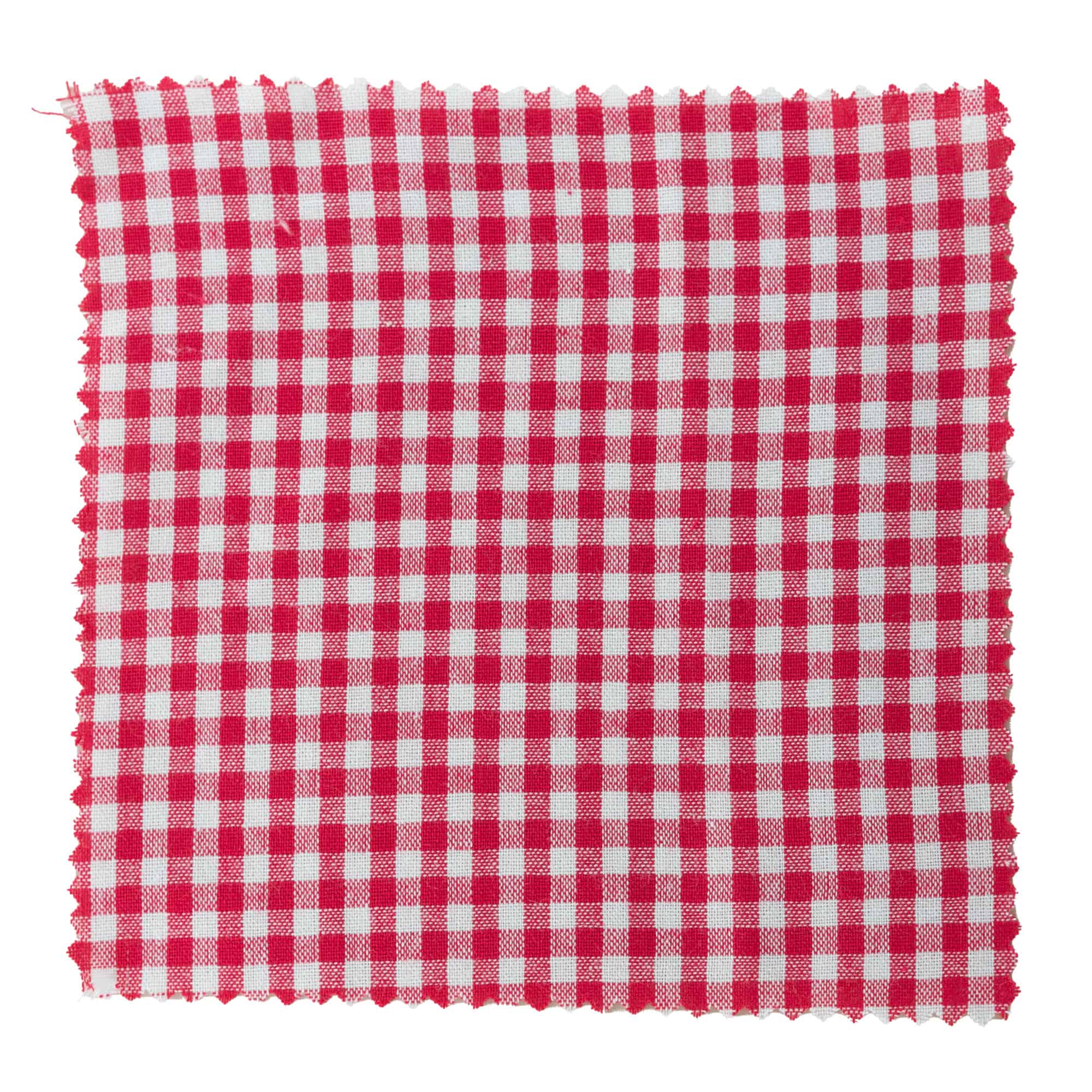Kwadratowa serwetka materiałowa w kratkę 15x15, tekstylna, czerwona, gwint: TO58-TO82