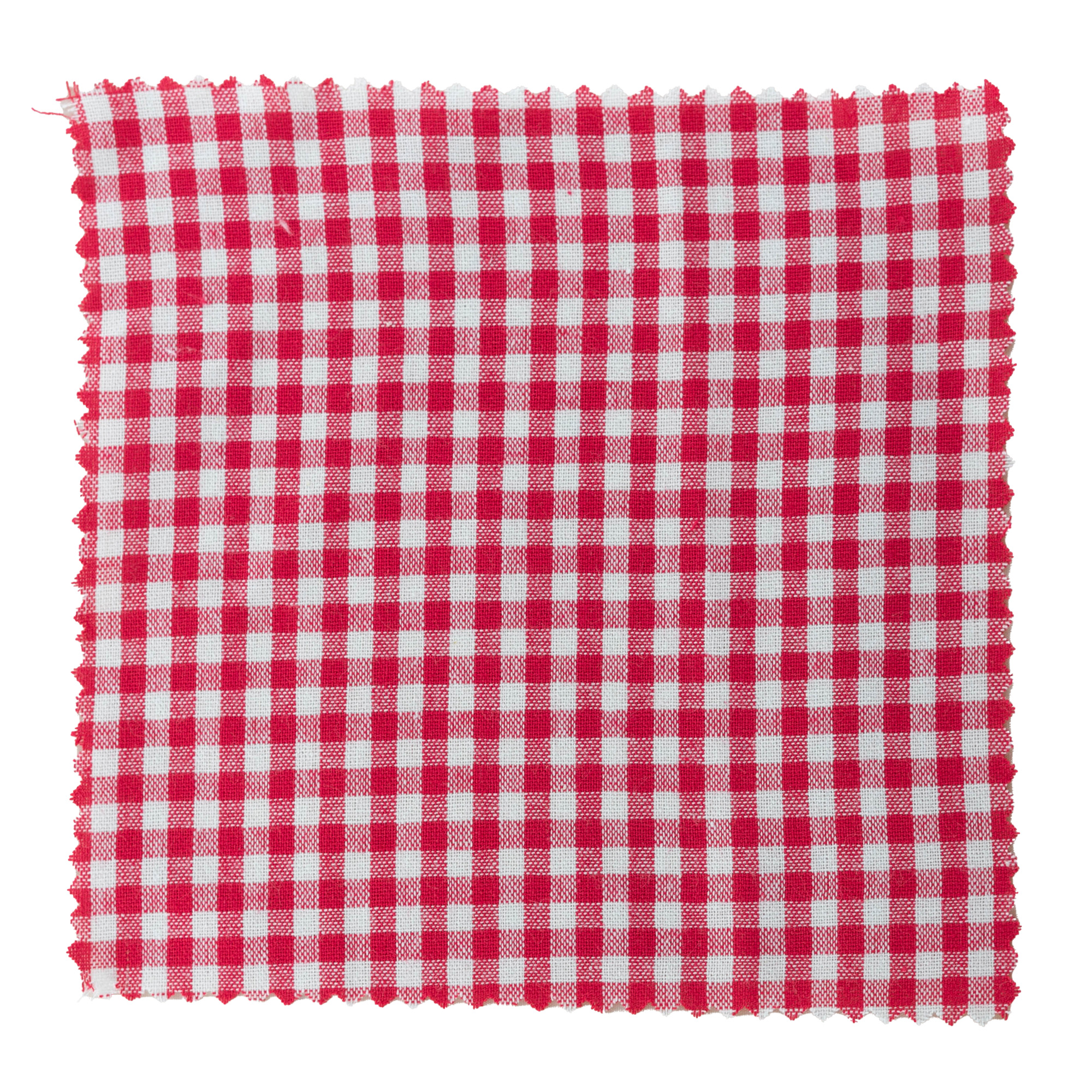Kwadratowa serwetka materiałowa w kratkę 15x15, tekstylna, czerwona, gwint: TO58-TO82