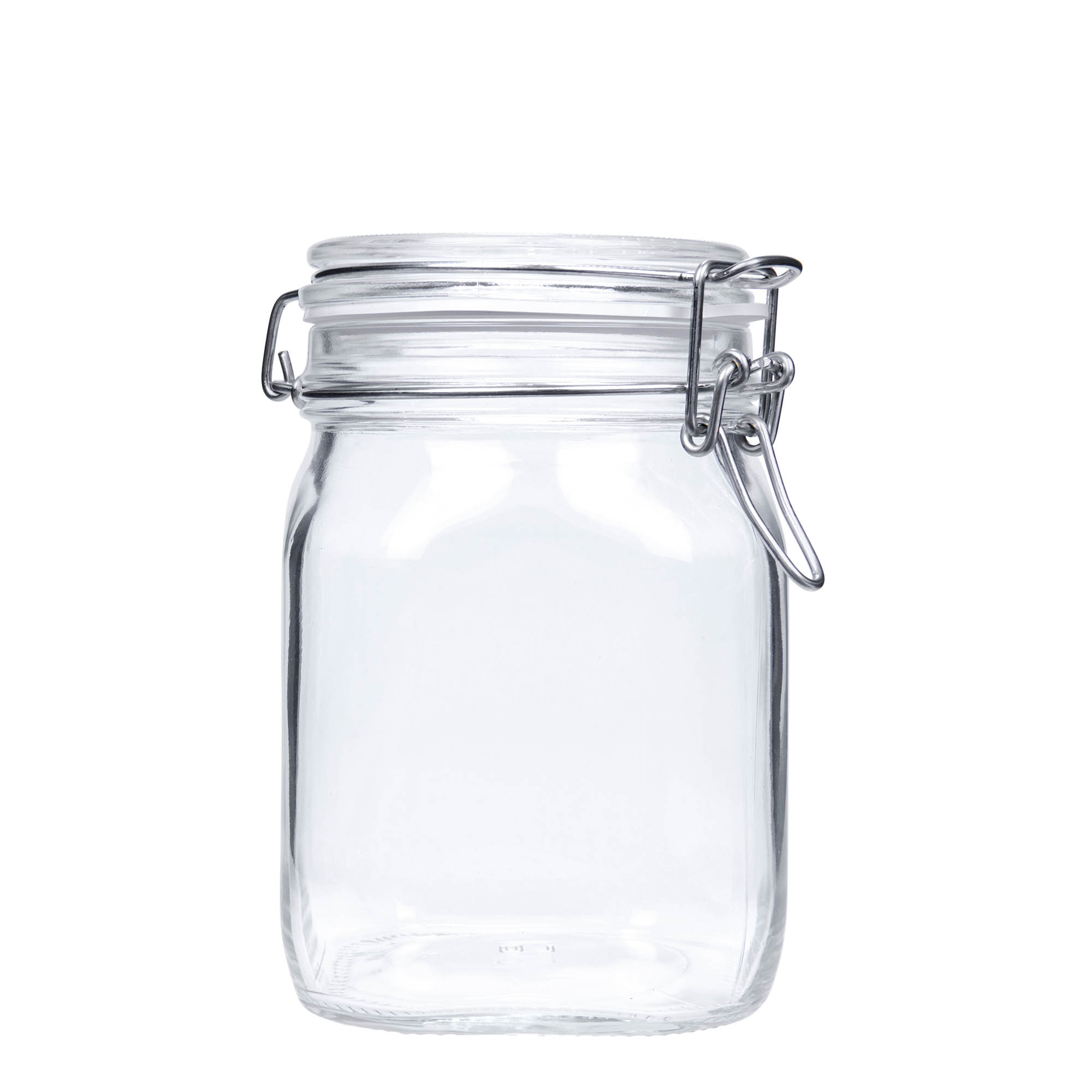 1.000 ml słoik z drucianym zamknięciem „Fido”, kwadratowy, otwór: zamknięcie z drucianym zatrzaskiem 1.000 ml słoik z drucianym zamknięciem „Fido”, kwadratowy, otwór: zamknięcie z drucianym zatrzaskiem
