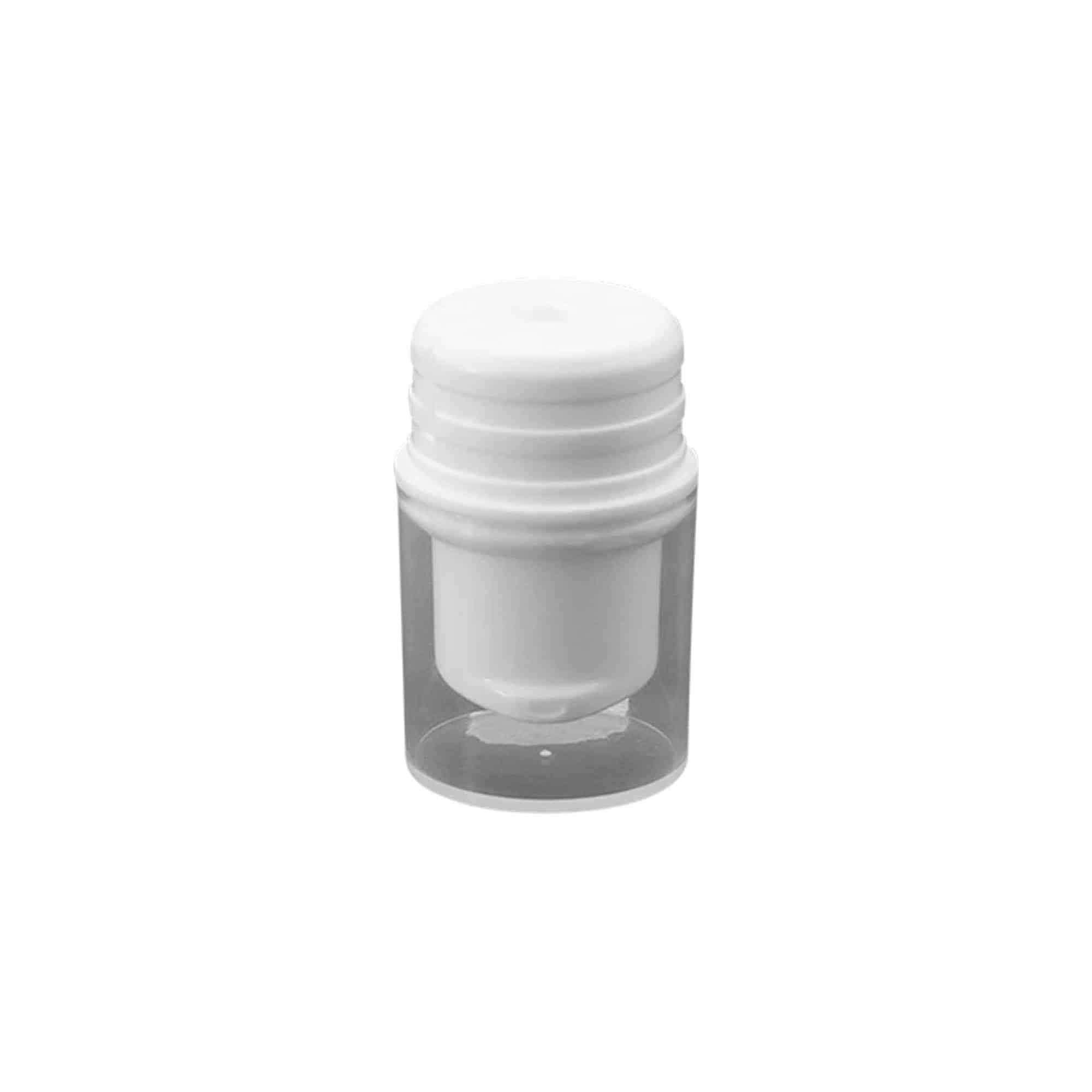 Dozownik airless z pompką 'Nano', tworzywo sztuczne PP, kolor biały