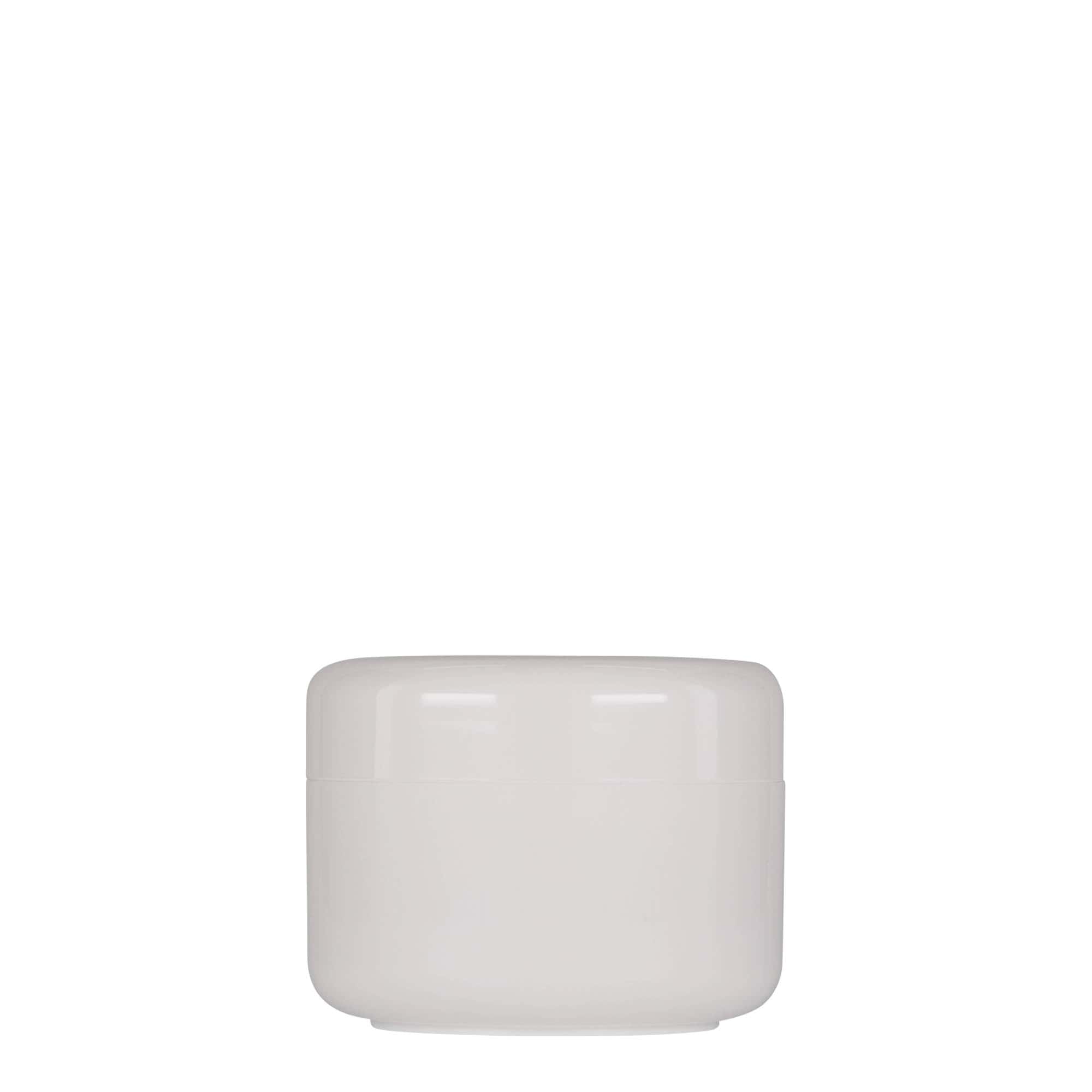 100 ml plastikowy pojemnik „Bianca”, PP, biały, otwór: zakrętka na gwint