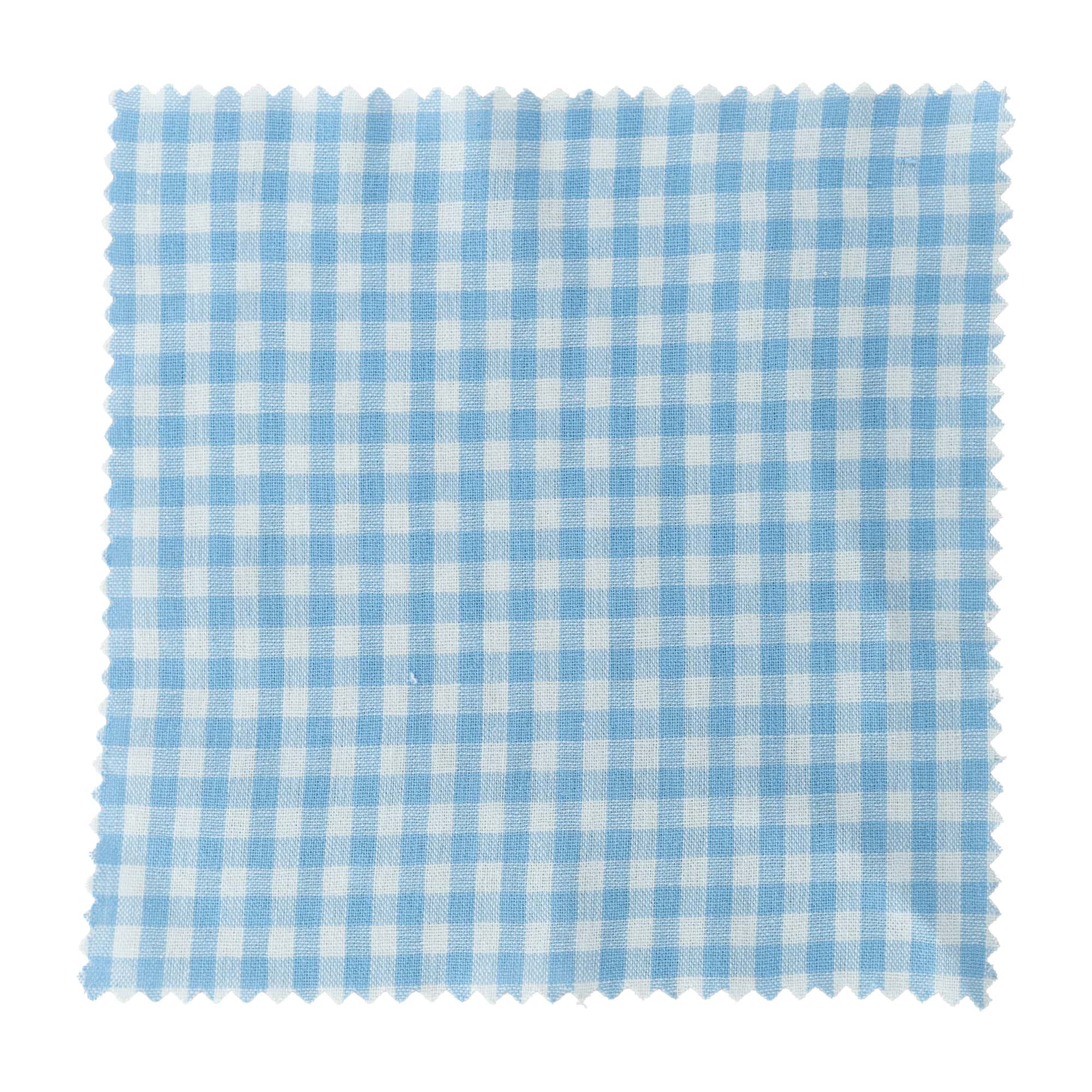 Tkanina w kratkę 15x15, kwadratowa, tekstylna, jasnoniebieska, gwint: TO58-TO82 Tkanina w kratkę 15x15, kwadratowa, tekstylna, jasnoniebieska, gwint: TO58-TO82