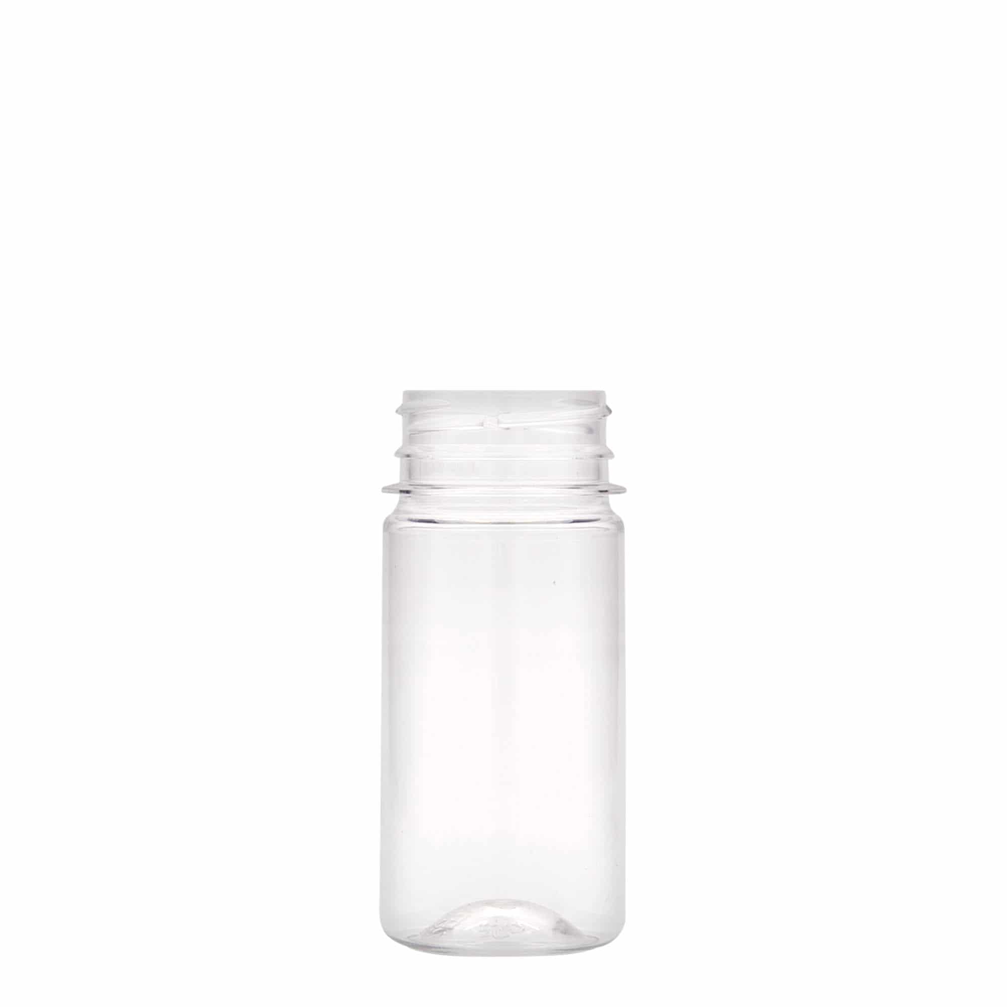 100 ml butelka PET „Everytime”, tworzywo sztuczne, gwint: 38 mm 100 ml butelka PET „Everytime”, tworzywo sztuczne, gwint: 38 mm