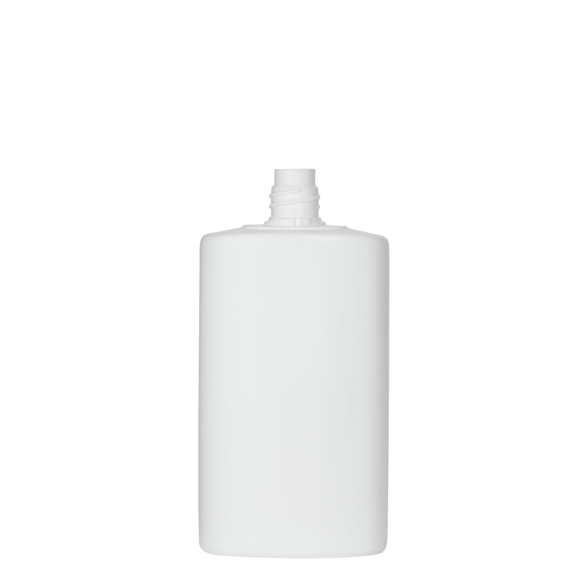 250 ml butelka plastikowa 'Indy', owalna, HDPE, biała, gwintowany korek