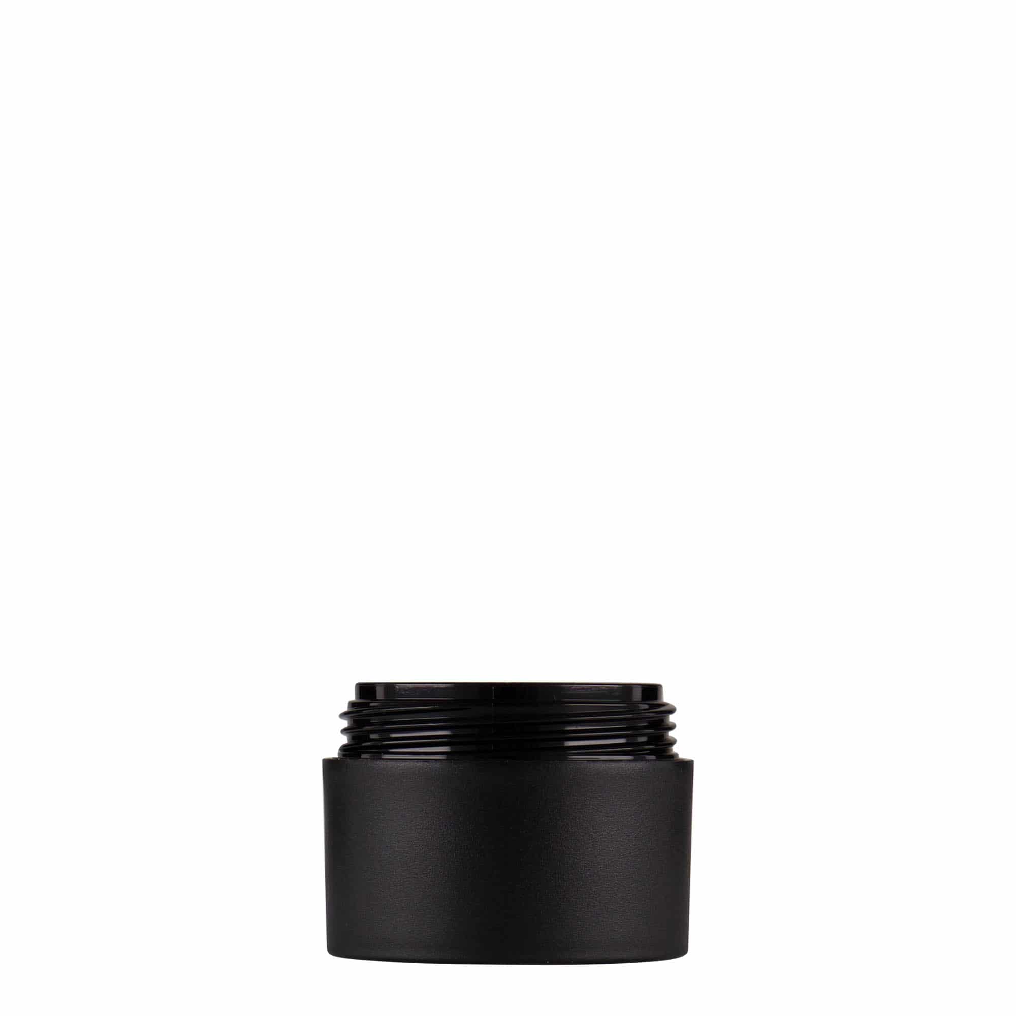 15 ml słoiczek z tworzywa sztucznego 'Antonella', PP, kolor czarny, zamknięcie: zakrętka 15 ml słoiczek z tworzywa sztucznego 'Antonella', PP, kolor czarny, zamknięcie: zakrętka