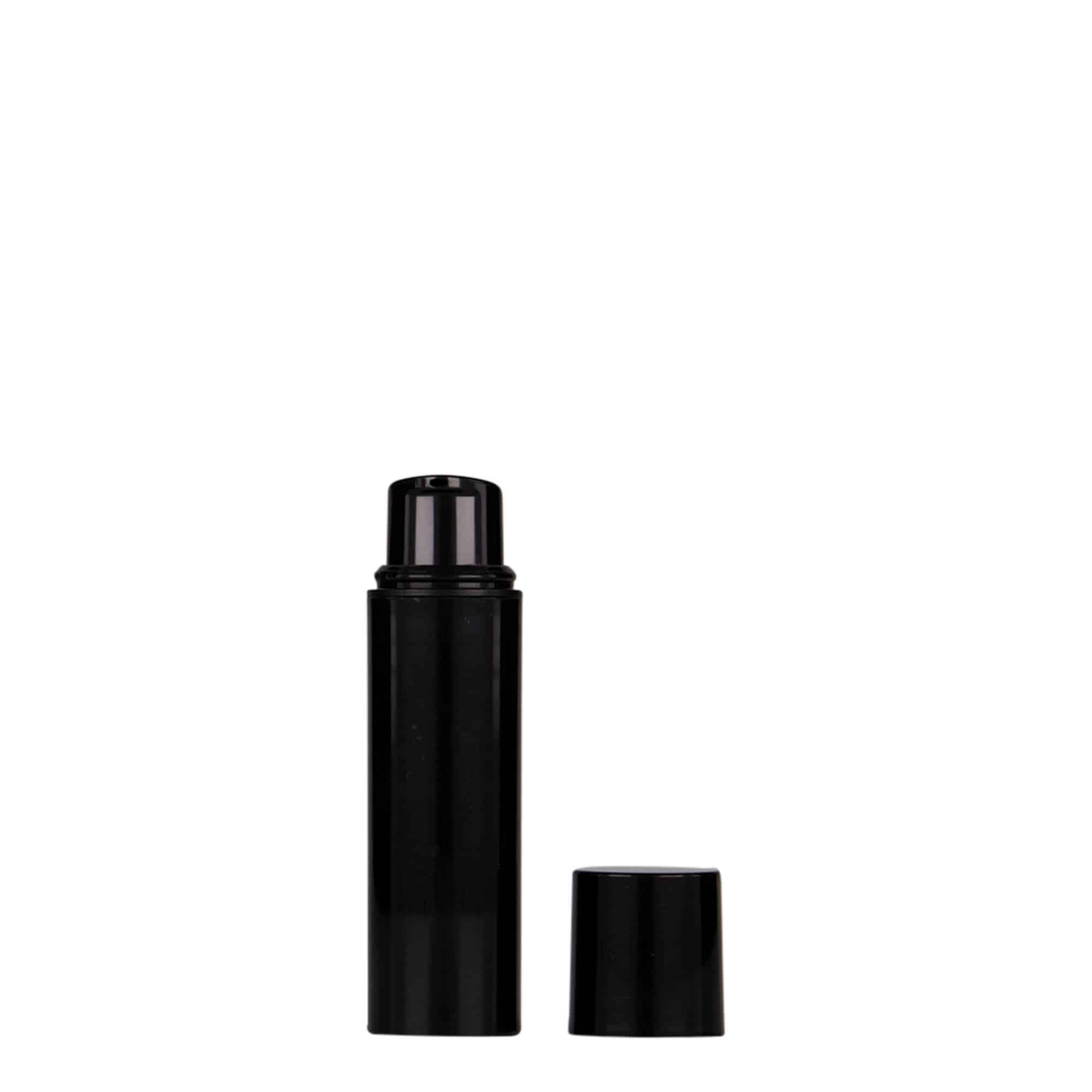 10 ml dozownik airless 'Nano', tworzywo sztuczne PP, kolor czarny