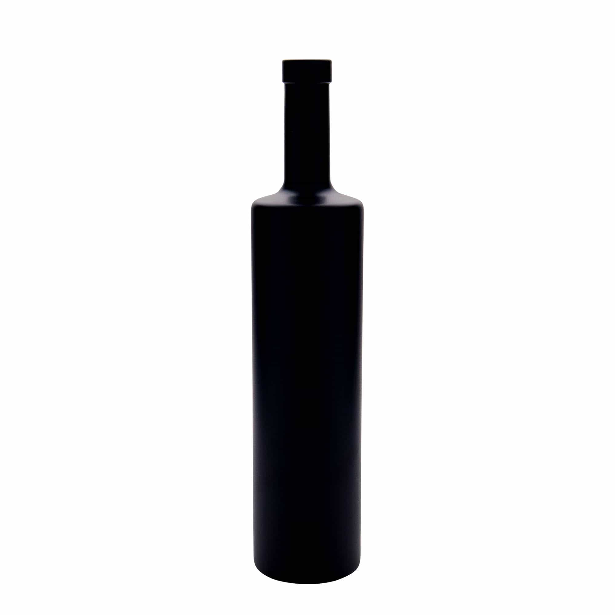 700 ml butelka szklana 'Centurio', kolor czarny, zamknięcie: korek 700 ml butelka szklana 'Centurio', kolor czarny, zamknięcie: korek
