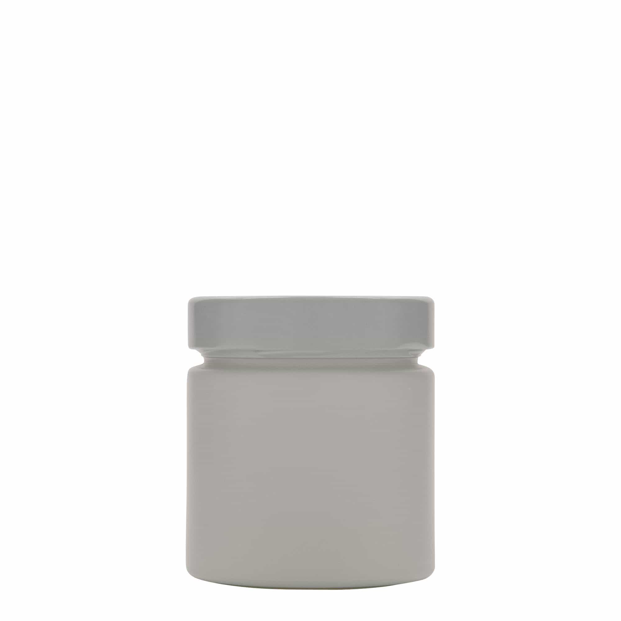 220 ml okrągły słoik „Aurora”, biały, otwór: Deep-Twist-Off (DTO 66)