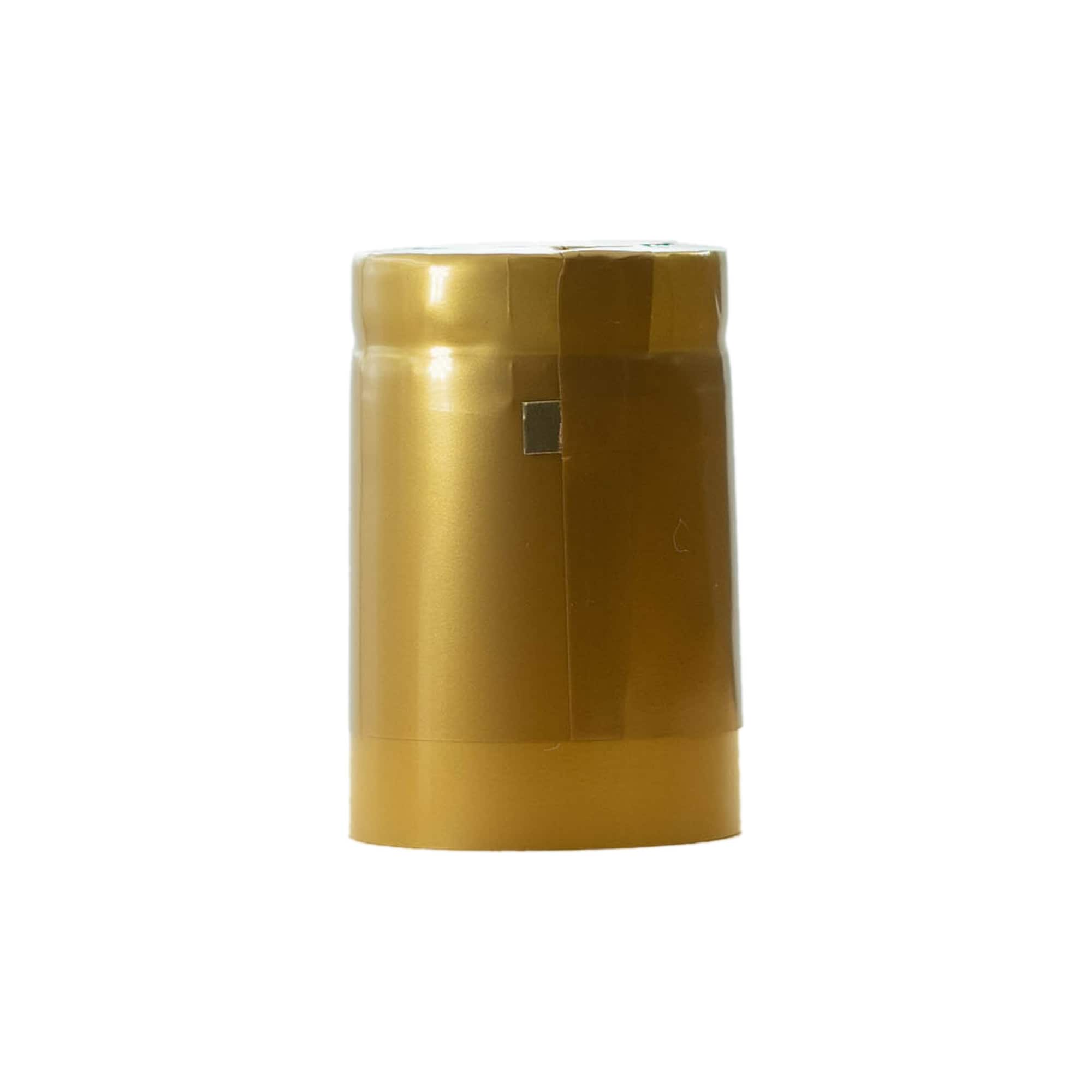 Kapsel termokurczliwa 32x41, tworzywo sztuczne PVC, złota