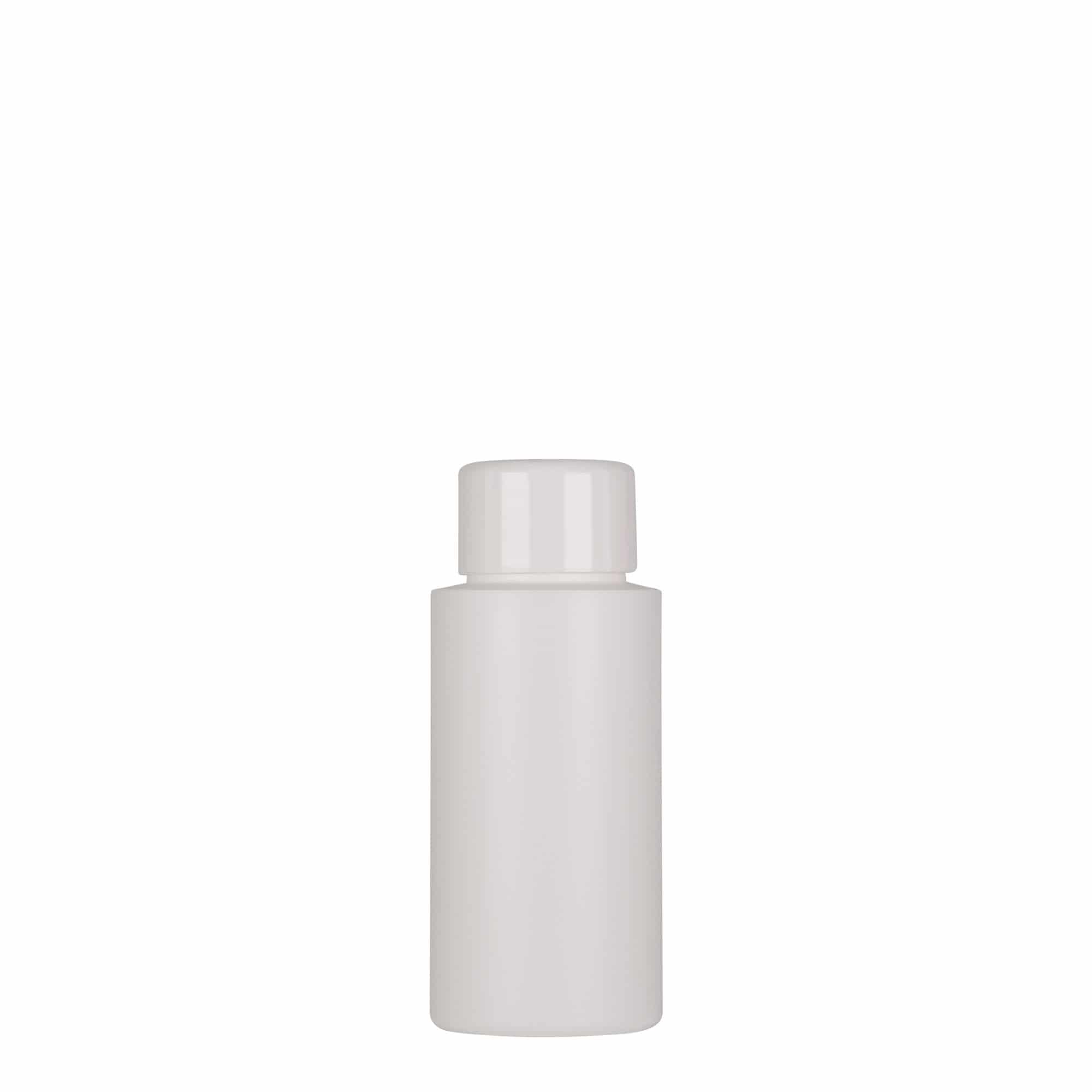 50 ml butelka z tworzywa sztucznego 'Pipe', Green HDPE, kolor biały, zamknięcie: GPI 24/410