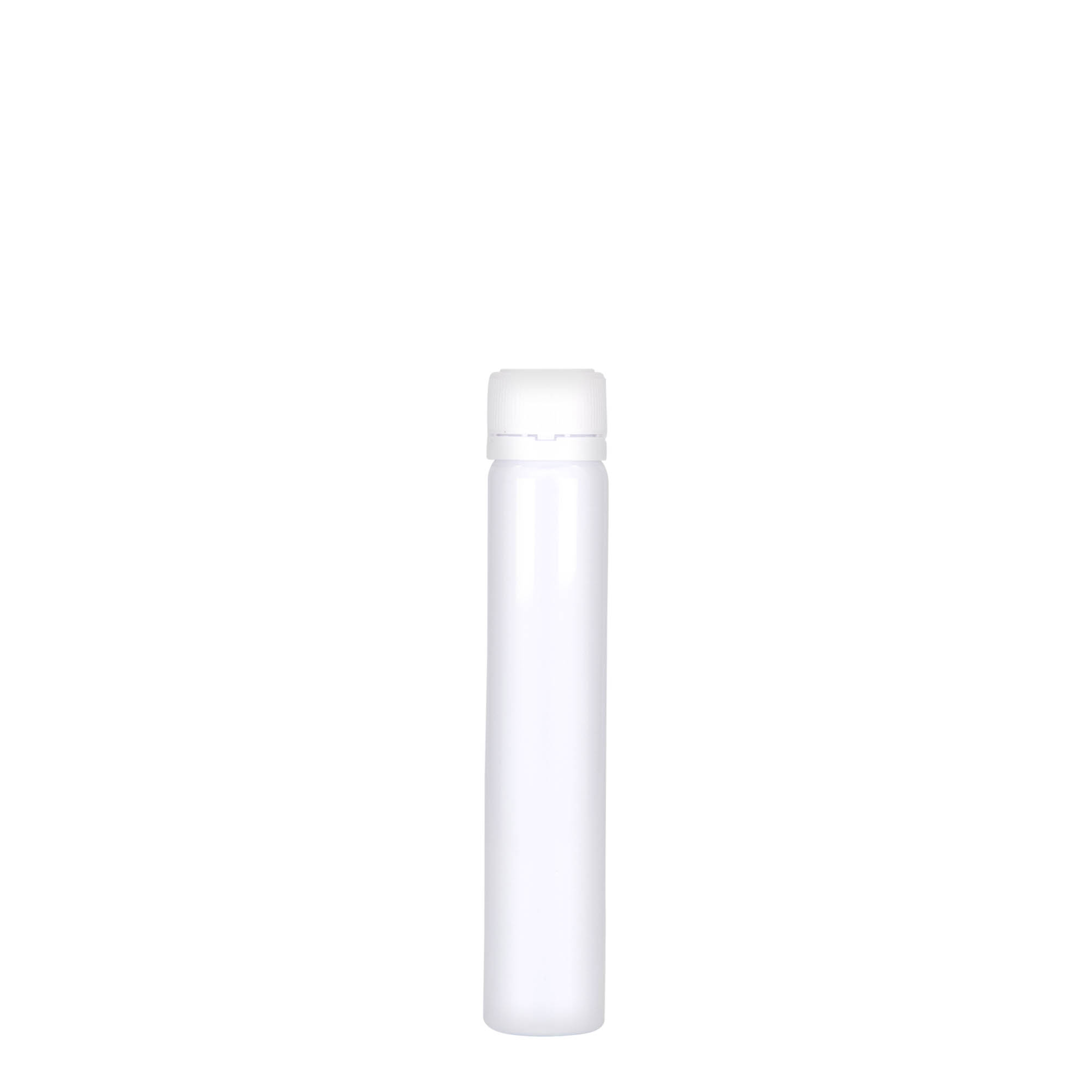 25 ml rurka PET, tworzywo sztuczne, biały, zakończenie: zakrętka