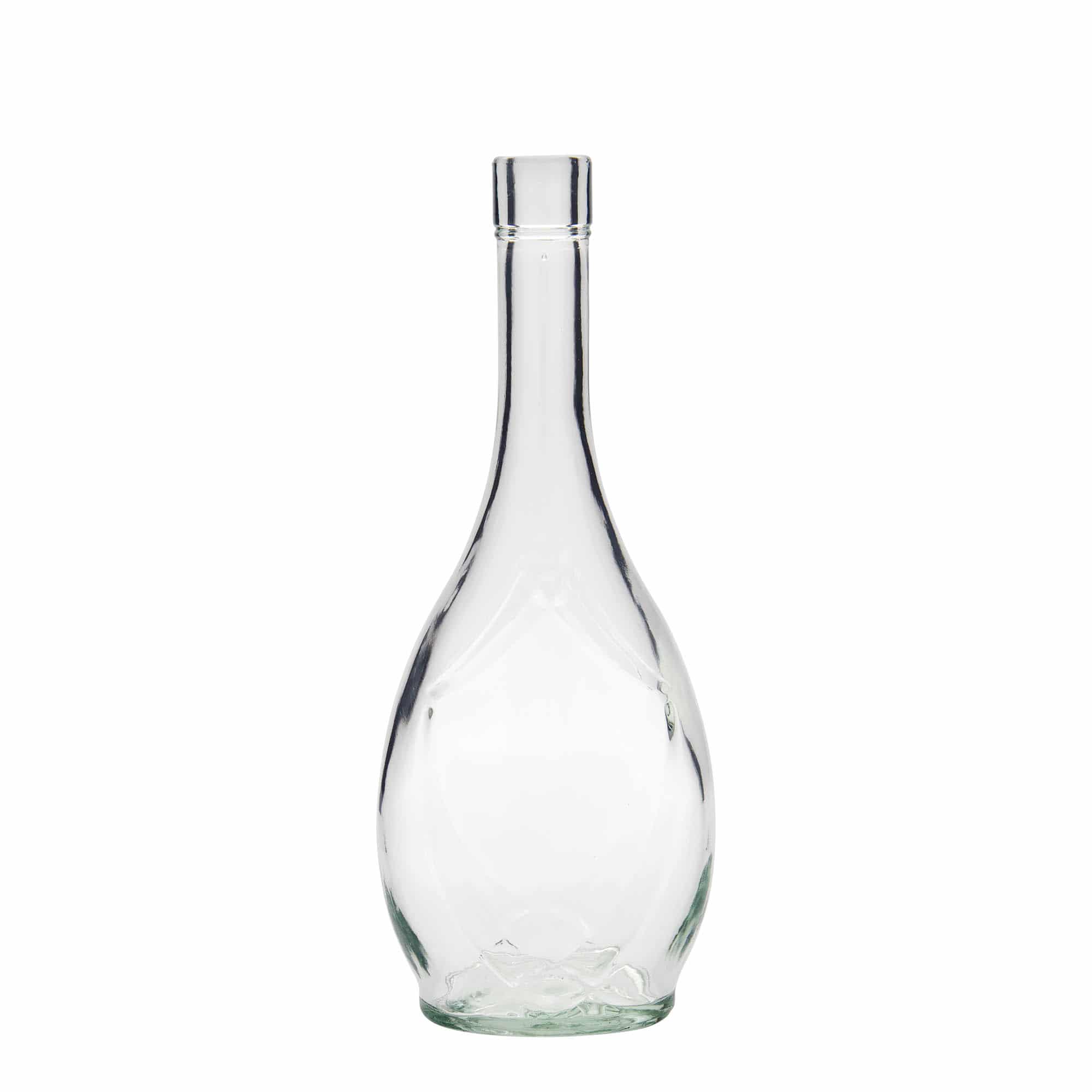 500 ml butelka szklana 'Saragossa', owalna, zamknięcie: korek
