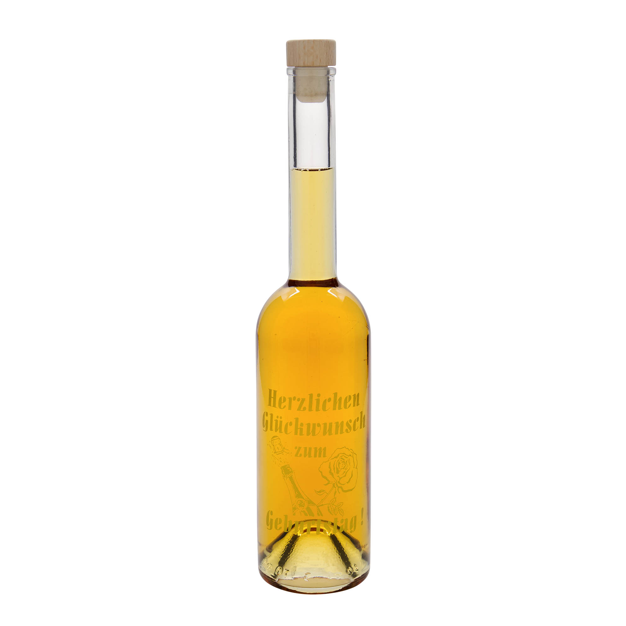 500 ml butelka szklana „Opera”, motyw: butelka urodzinowa, szyjka: korek