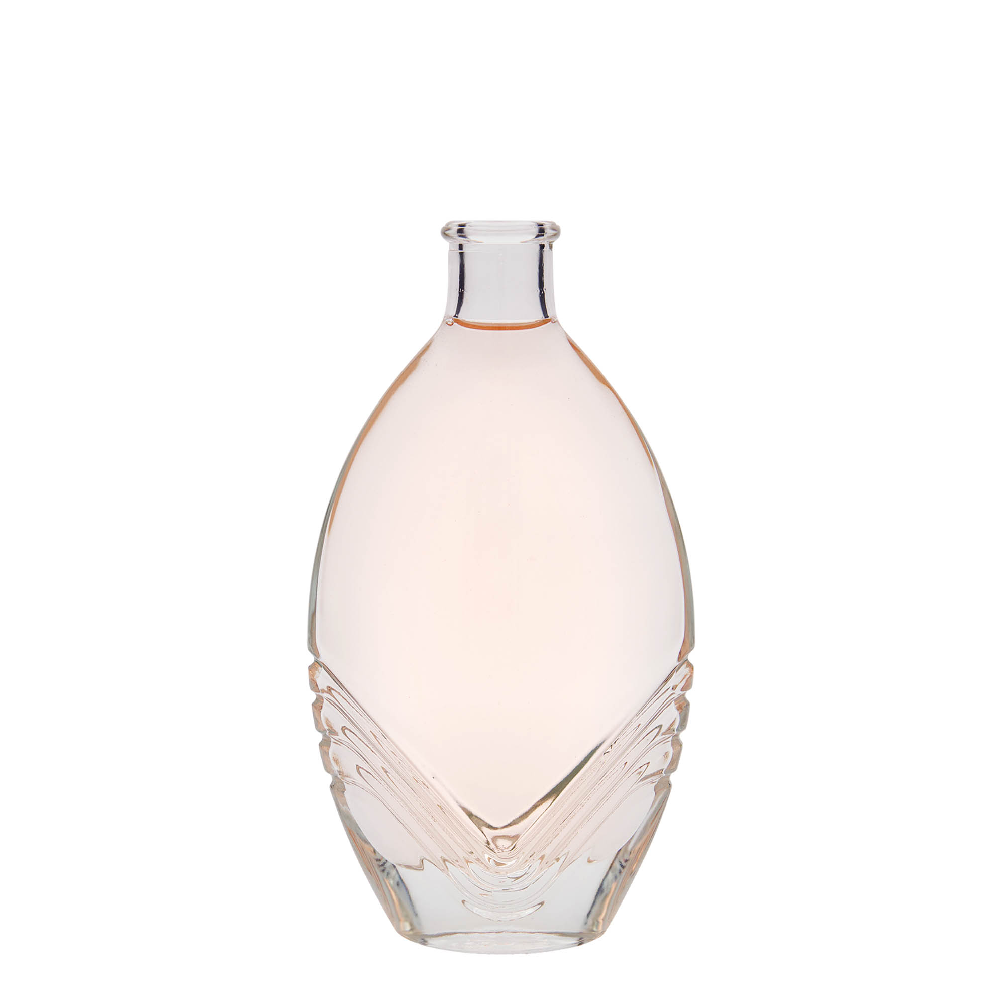 200 ml butelka szklana 'Florence', owalna, szyjka: korek