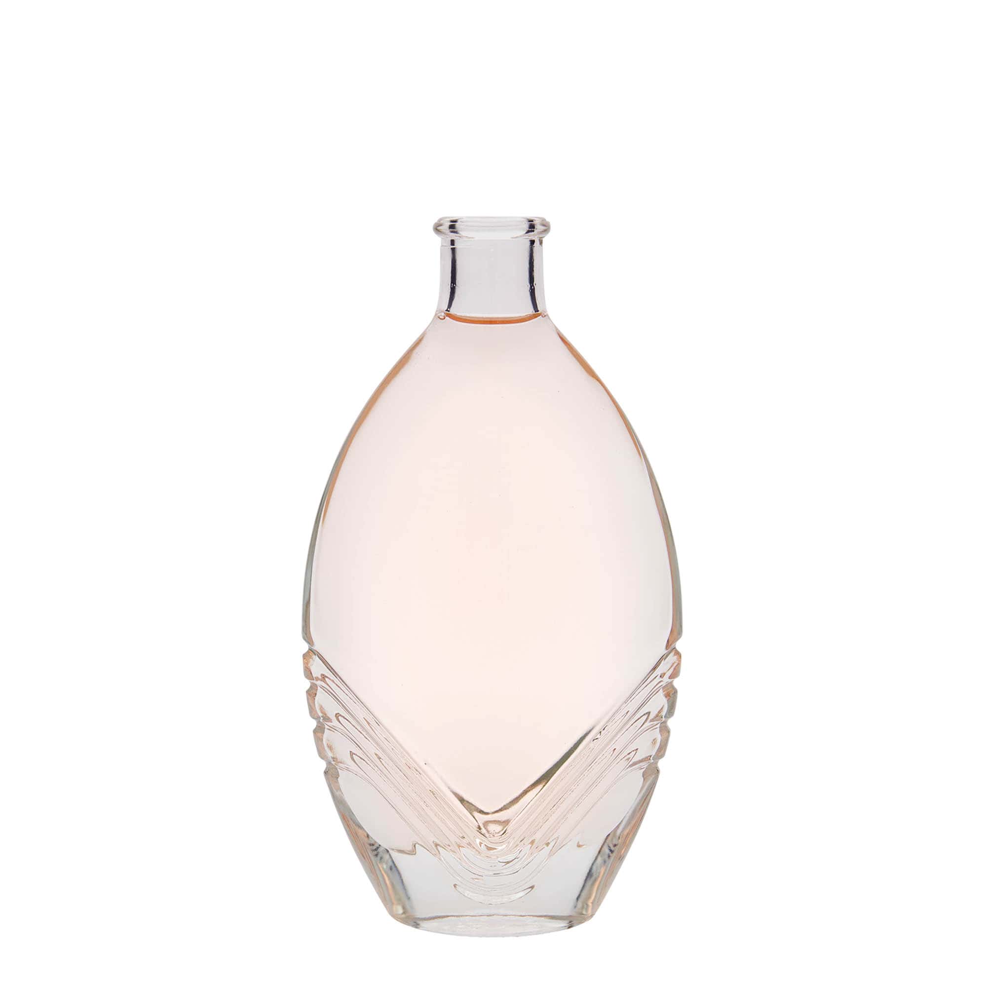 200 ml butelka szklana 'Florence', owalna, szyjka: korek