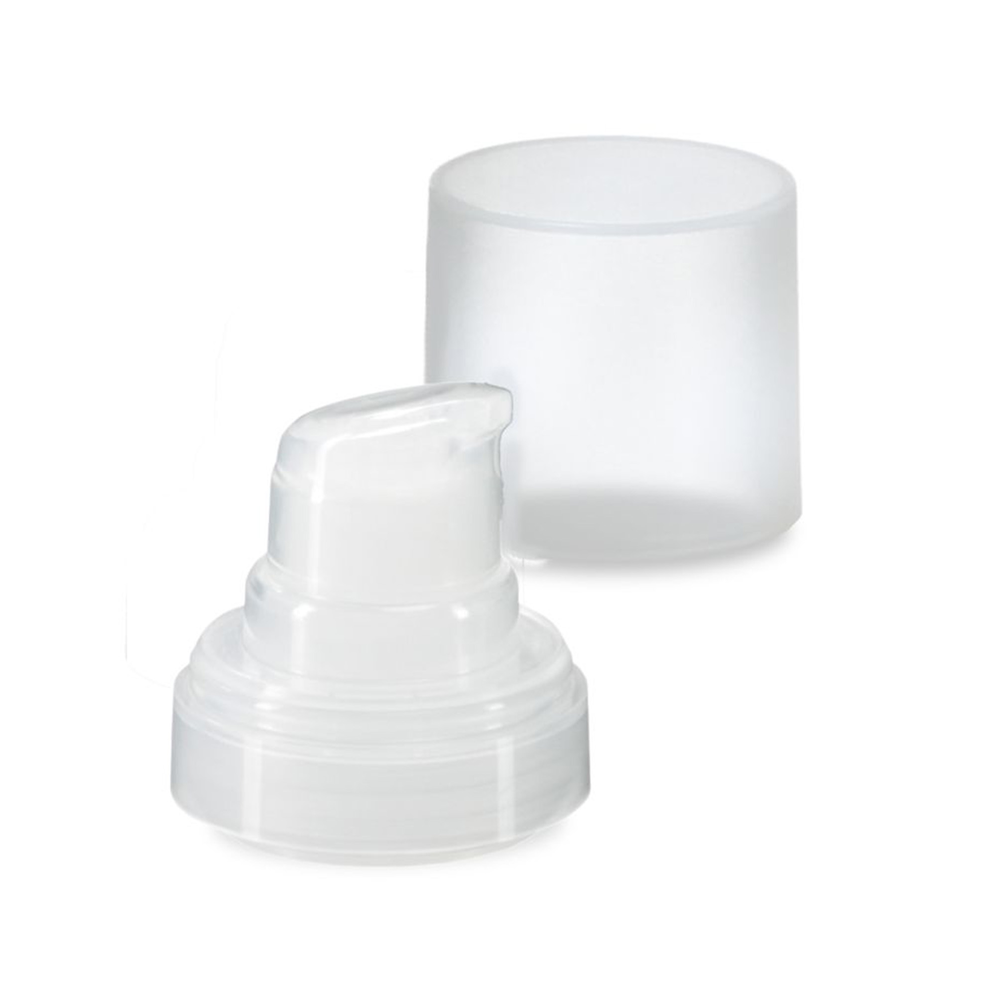 Głowica Airless Micro naturalna + naturalna, matowa nasadka z tworzywa