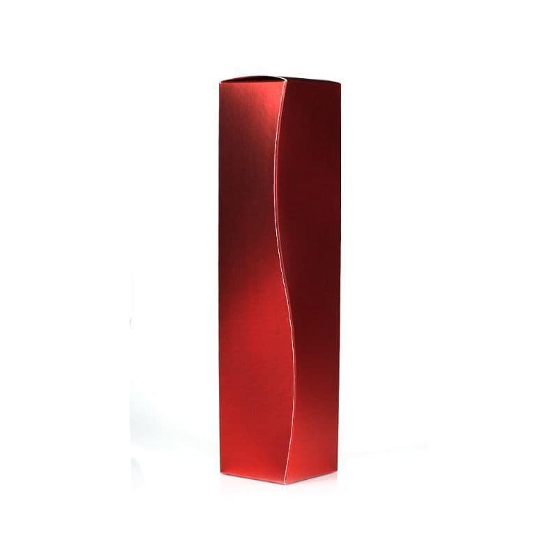 Pudełko prezentowe 'Metallic', prostokątne, tektura, kolor czerwony