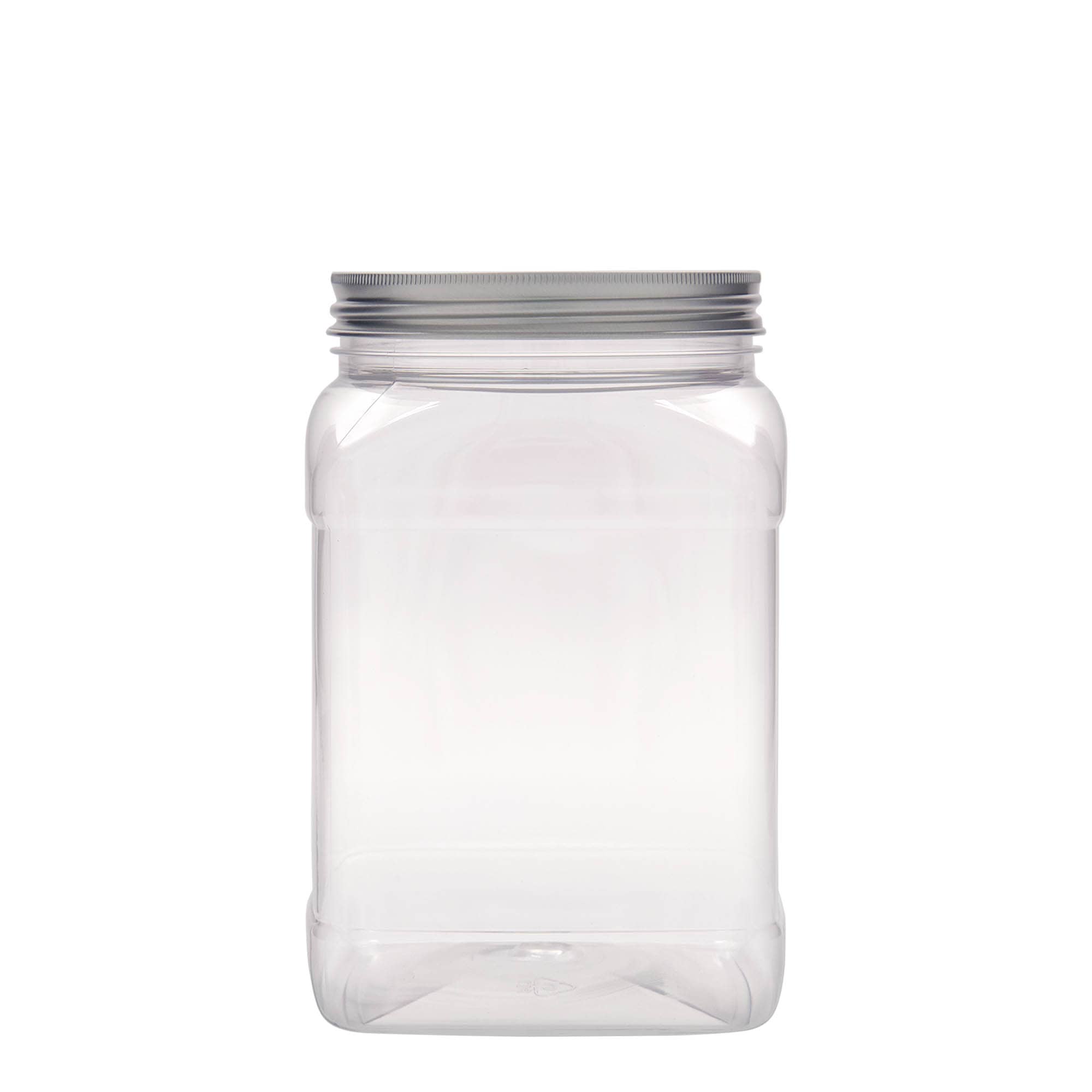 1500 ml słoiczek PET 'Dana', kwadratowy, kolor przezroczysty, zamknięcie: 100/400