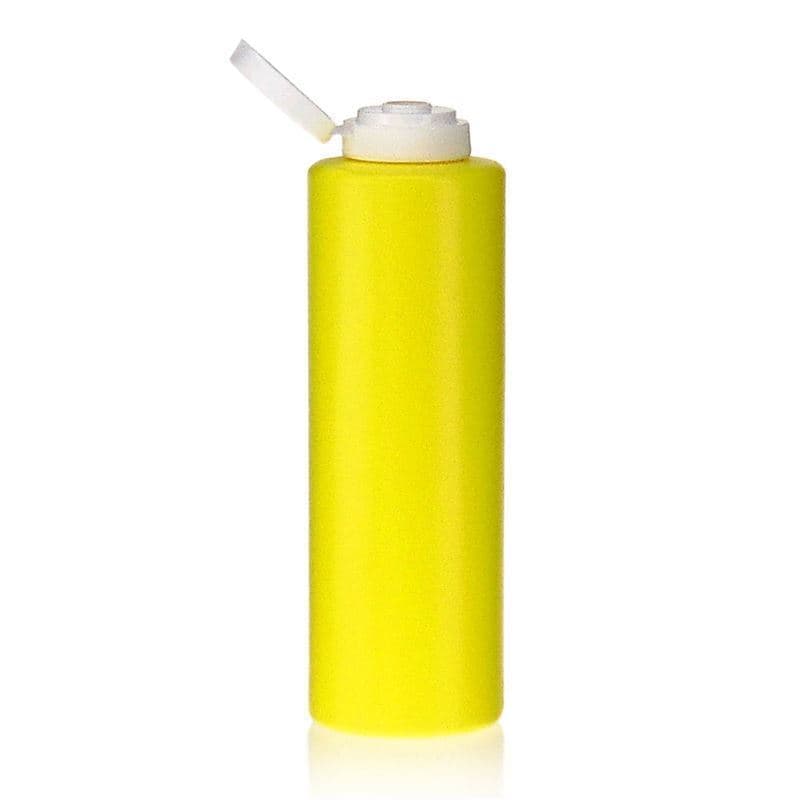 500 ml butelka na sos, tworzywo sztuczne LDPE, kolor żółty, zamknięcie: GPI 38/400