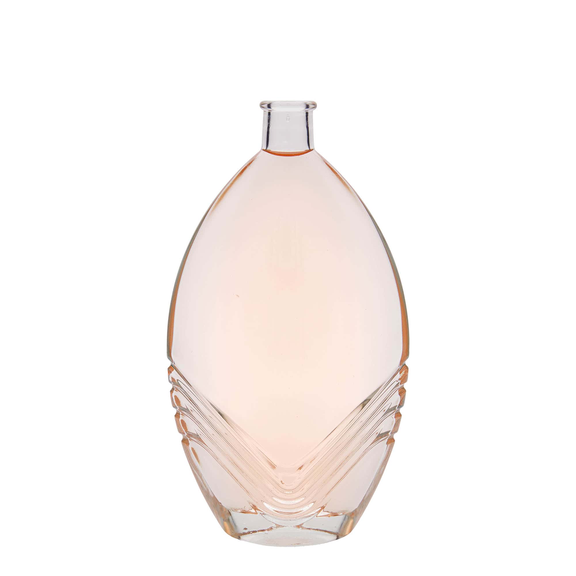 500 ml butelka szklana 'Florence', owalna, zamknięcie: korek