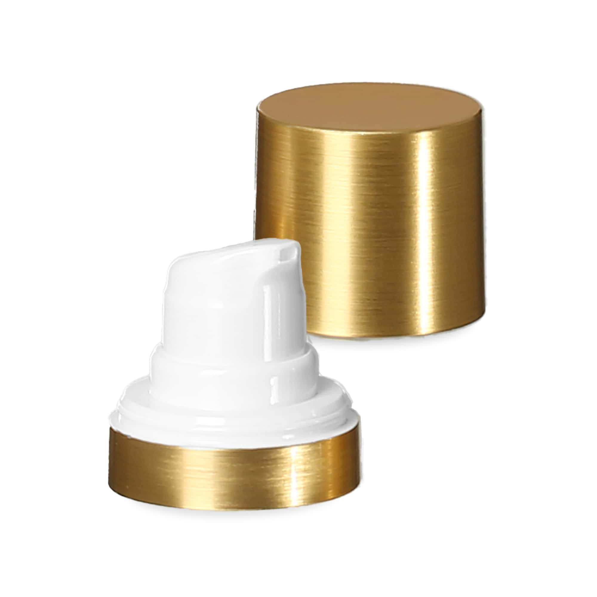 Głowica Airless Micro Goldrand + biała, błyszcząca nasadka z tworzywa