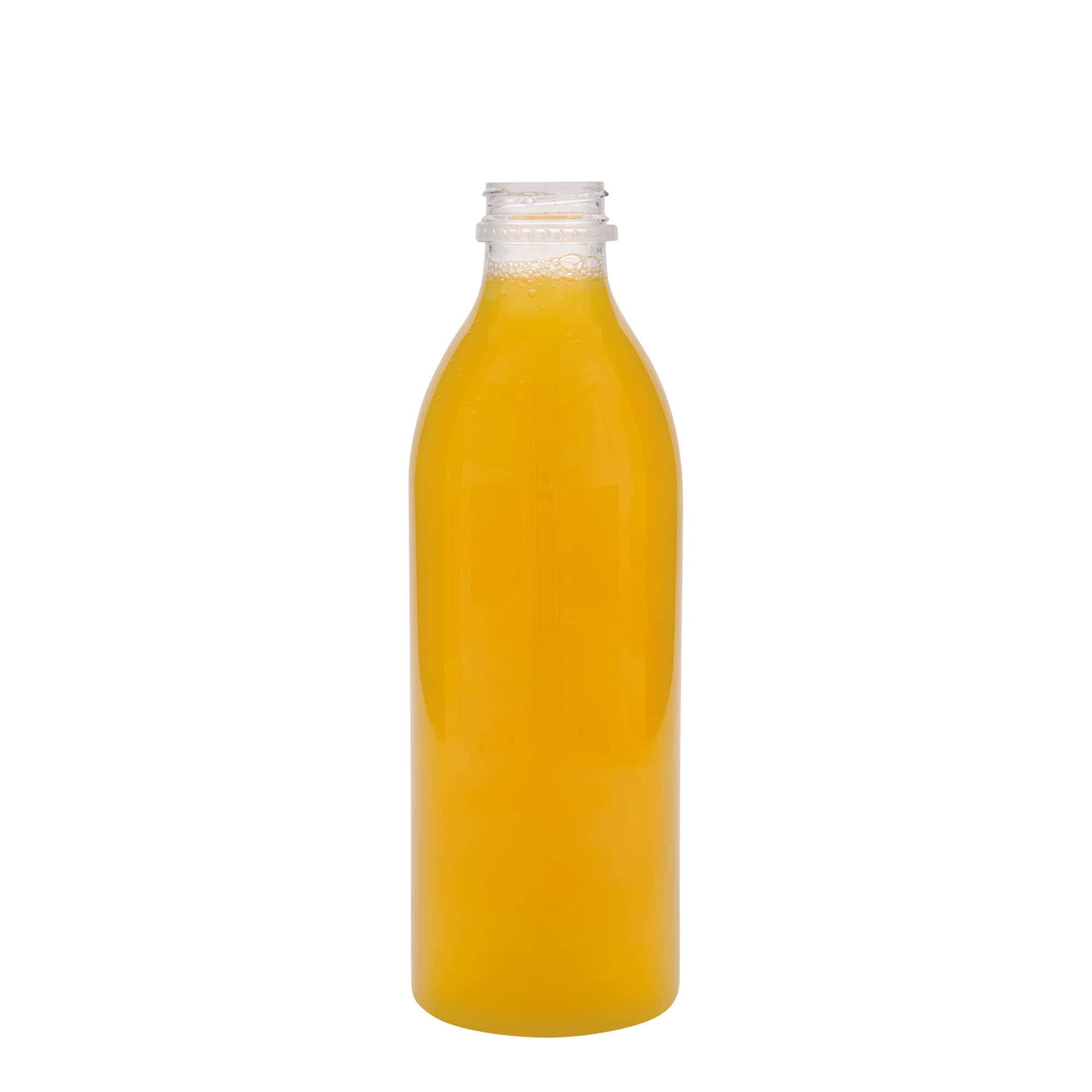 1.000 ml butelka PET standard, tworzywo sztuczne, szyjka: 38 mm