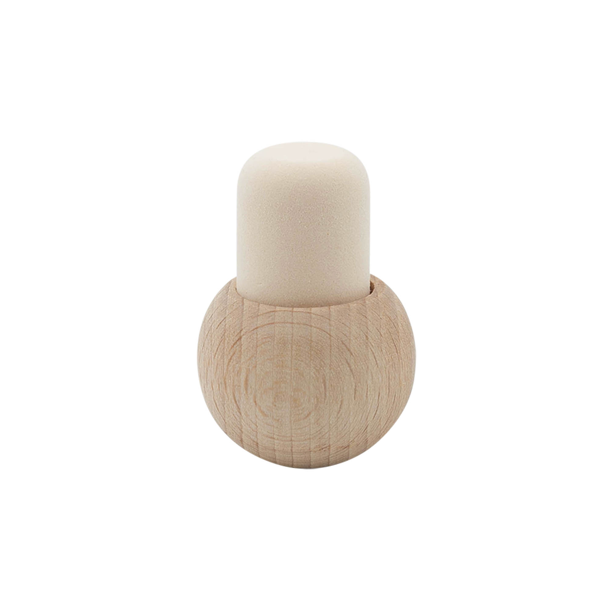 Korek z uchwytem 19 mm 'Kugel', drewno/plastik, do otworu: korek Korek z uchwytem 19 mm 'Kugel', drewno/plastik, do otworu: korek