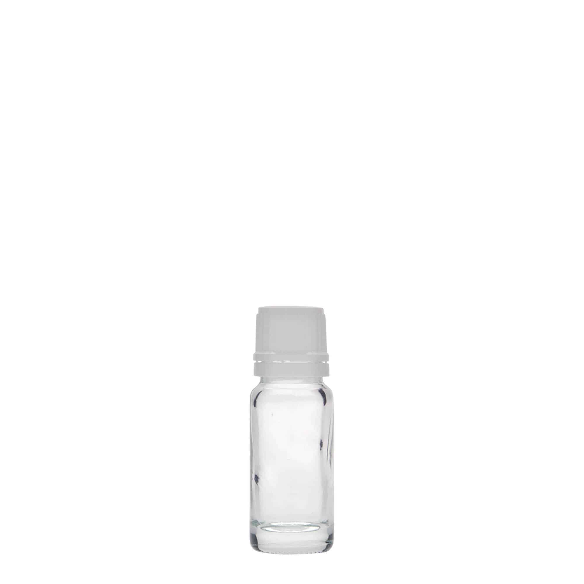 10 ml butelka farmaceutyczna, szkło, zamknięcie: DIN 18