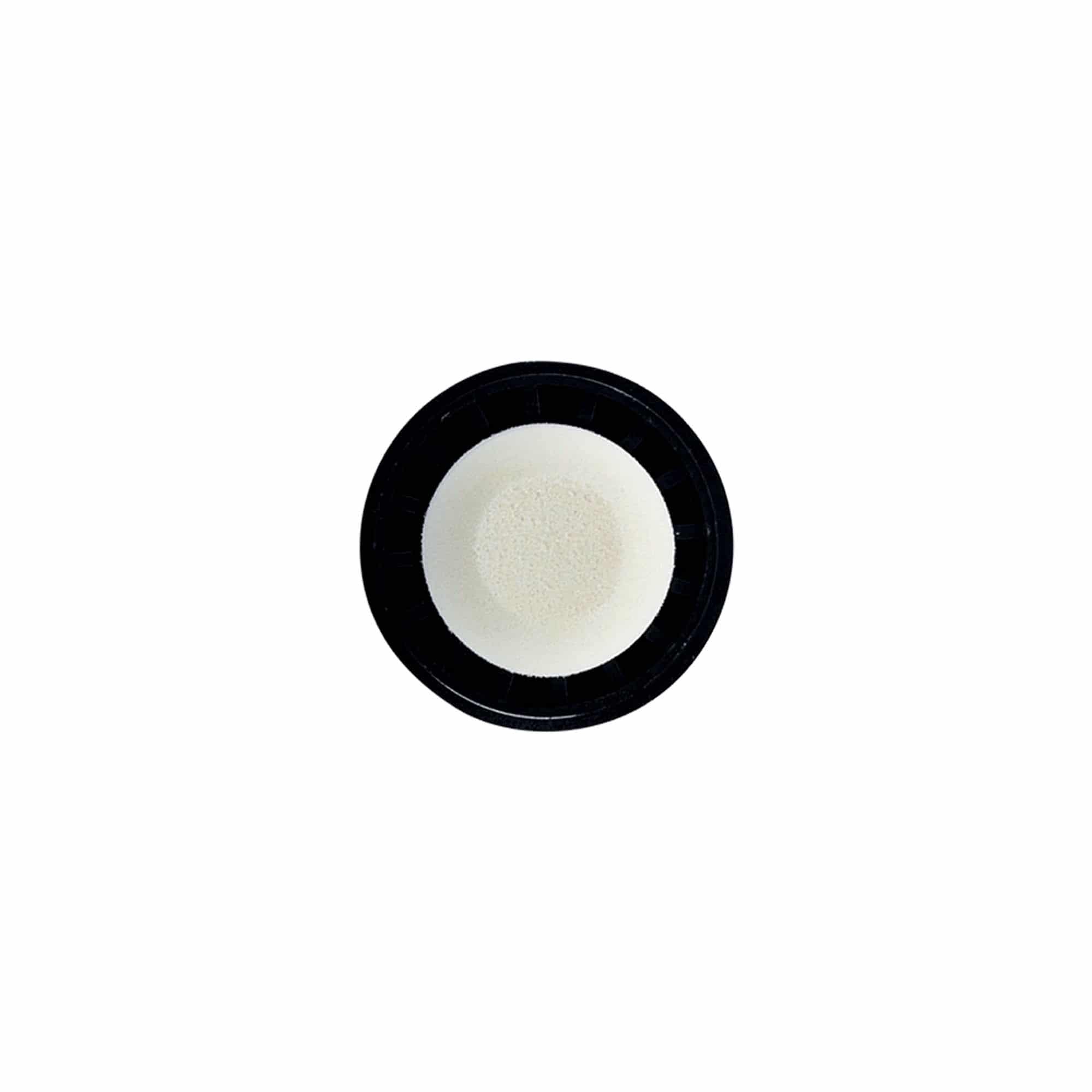 Korek z uchwytem 19 mm, tworzywo sztuczne, srebrny, do wylotu: korek