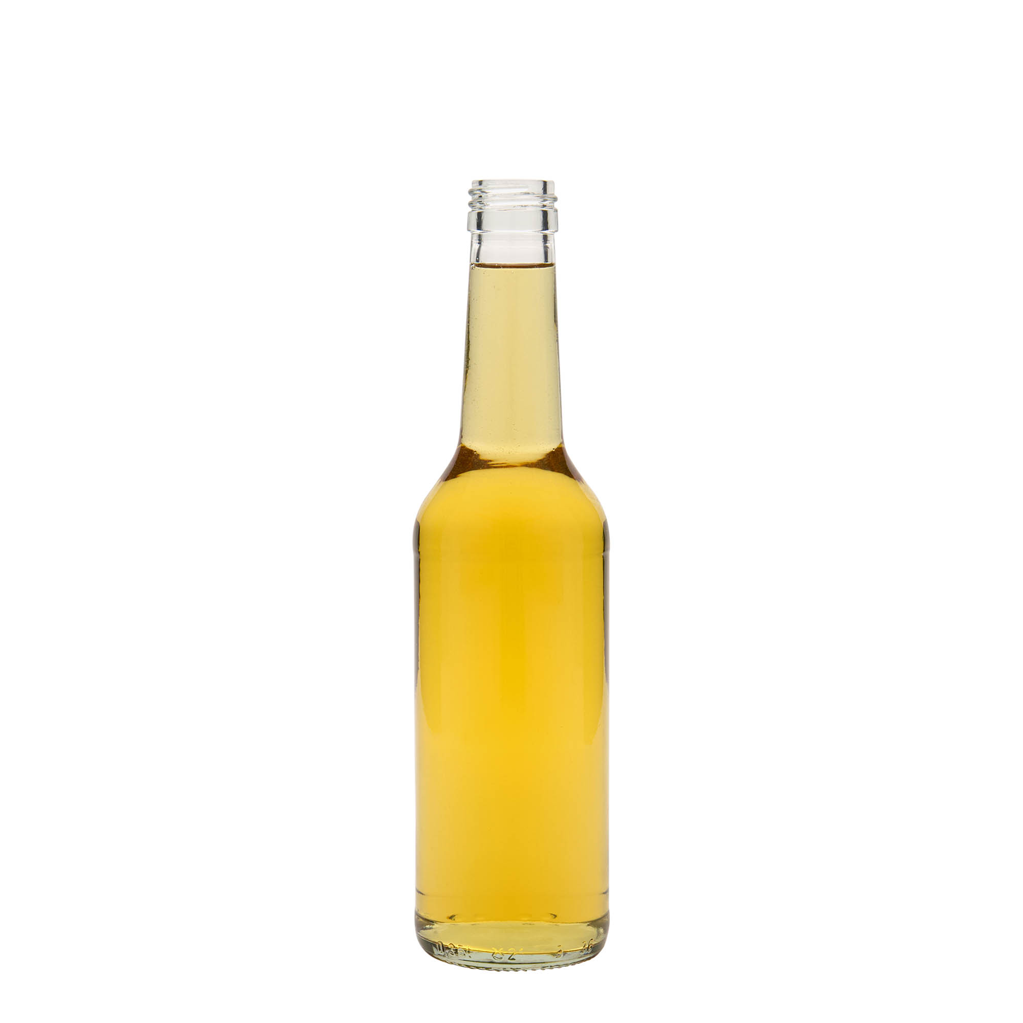 350 ml szklana butelka z prostą szyjką, gwint: PP 28
