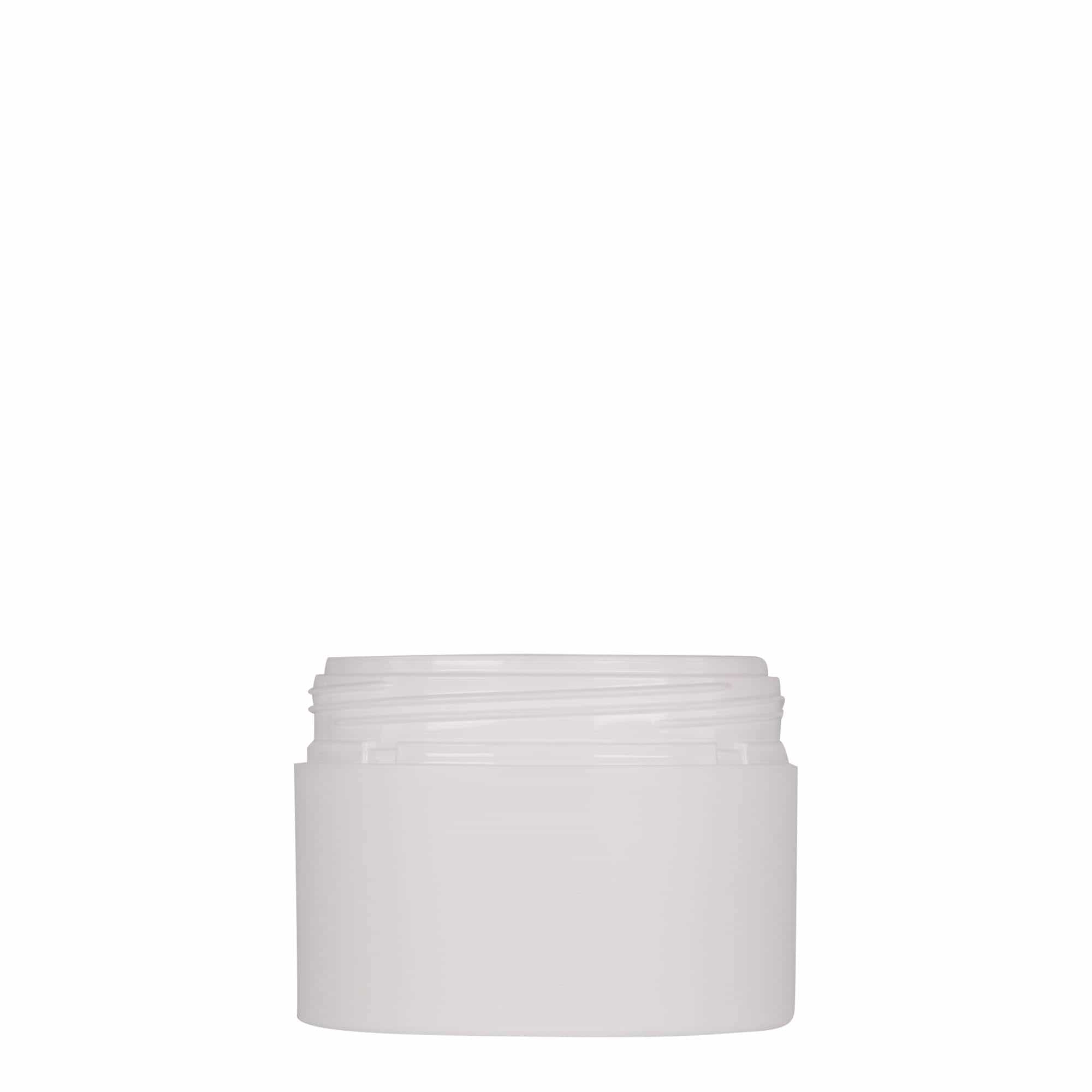 100 ml słoiczek z tworzywa sztucznego 'Antonella', PP, kolor biały, zamknięcie: zakrętka