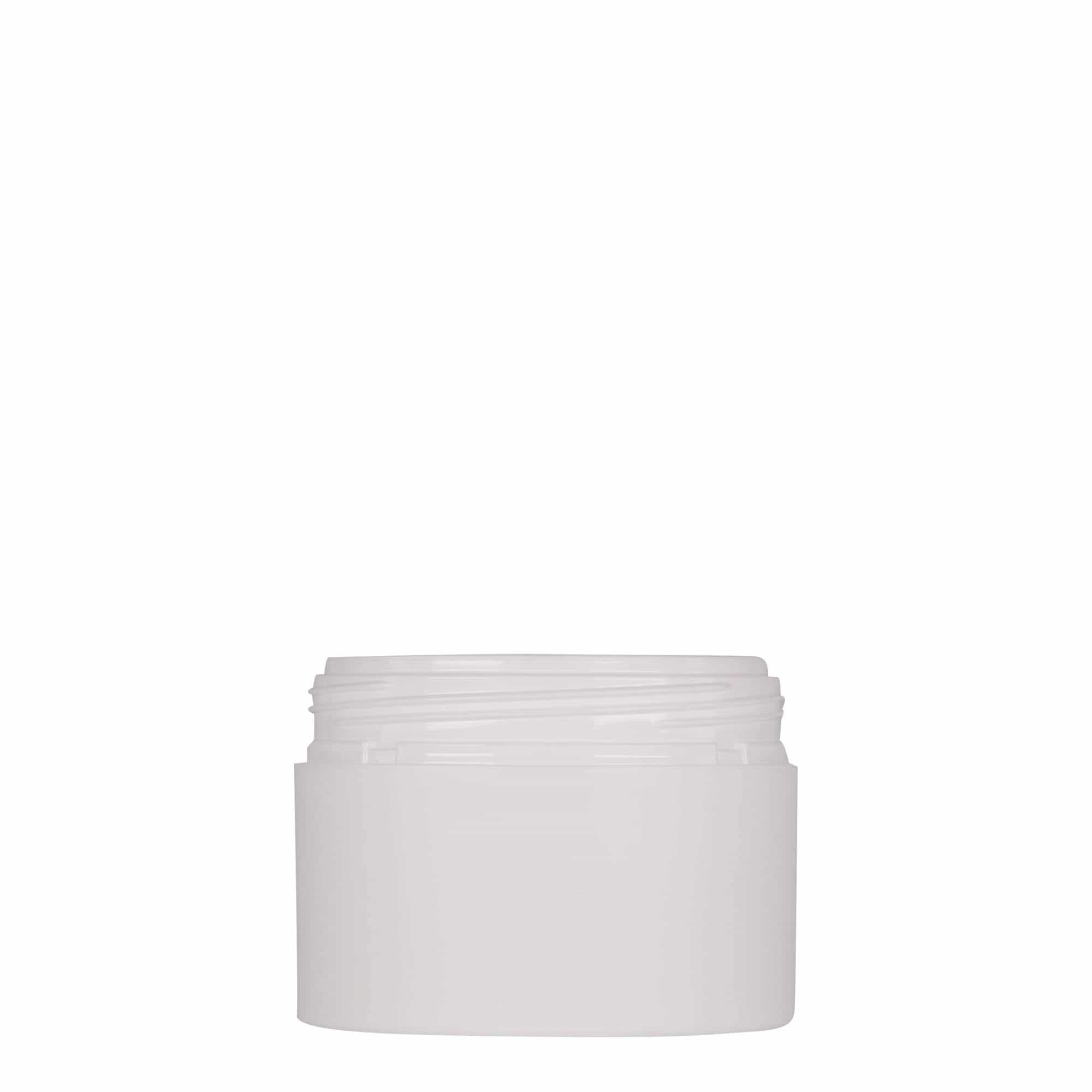 100 ml słoiczek z tworzywa sztucznego 'Antonella', PP, kolor biały, zamknięcie: zakrętka 100 ml słoiczek z tworzywa sztucznego 'Antonella', PP, kolor biały, zamknięcie: zakrętka