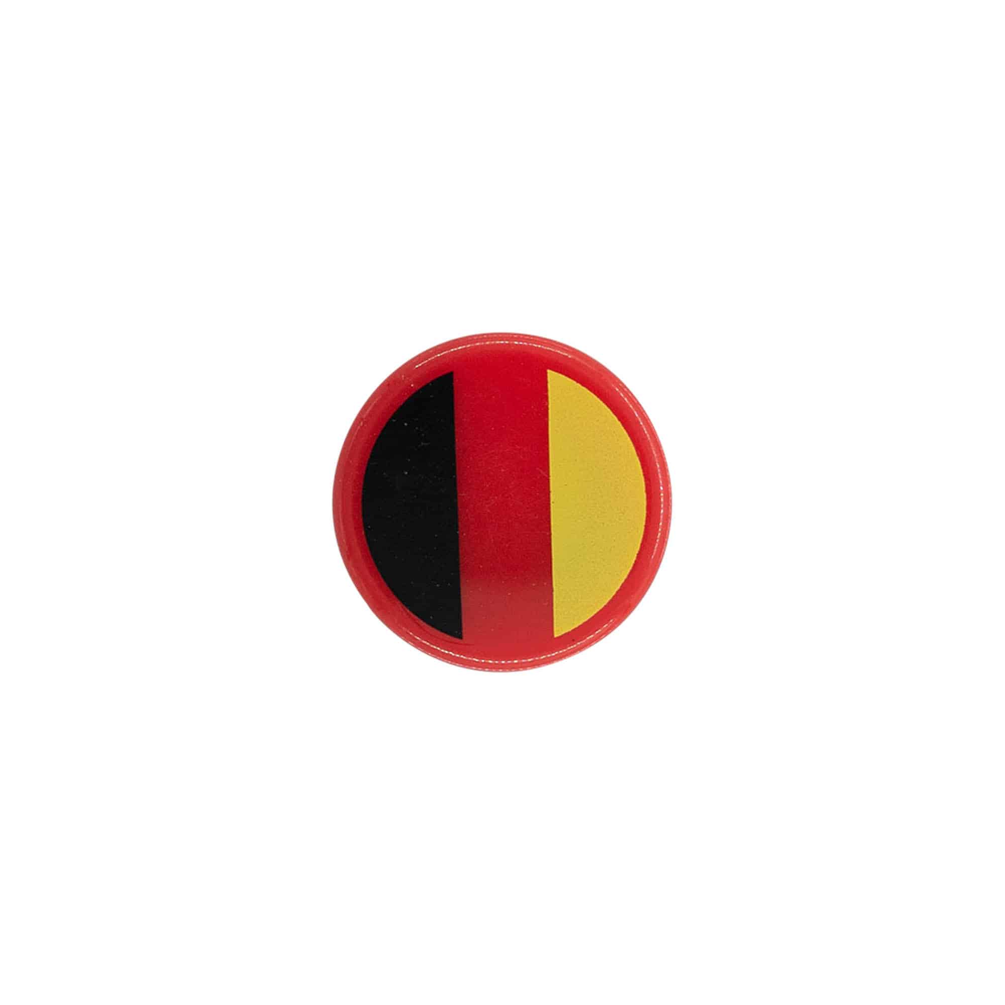 Korek do butelki 19 mm „Deutschland”, plastik, wielokolorowy, do szyjki: korek