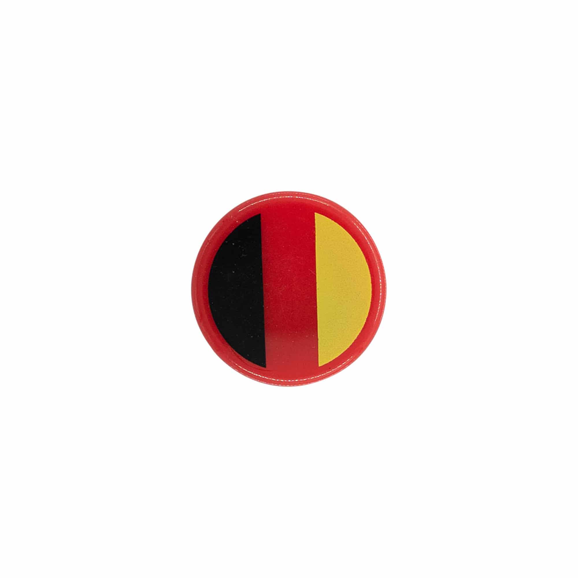 Korek do butelki 19 mm „Deutschland”, plastik, wielokolorowy, do szyjki: korek
