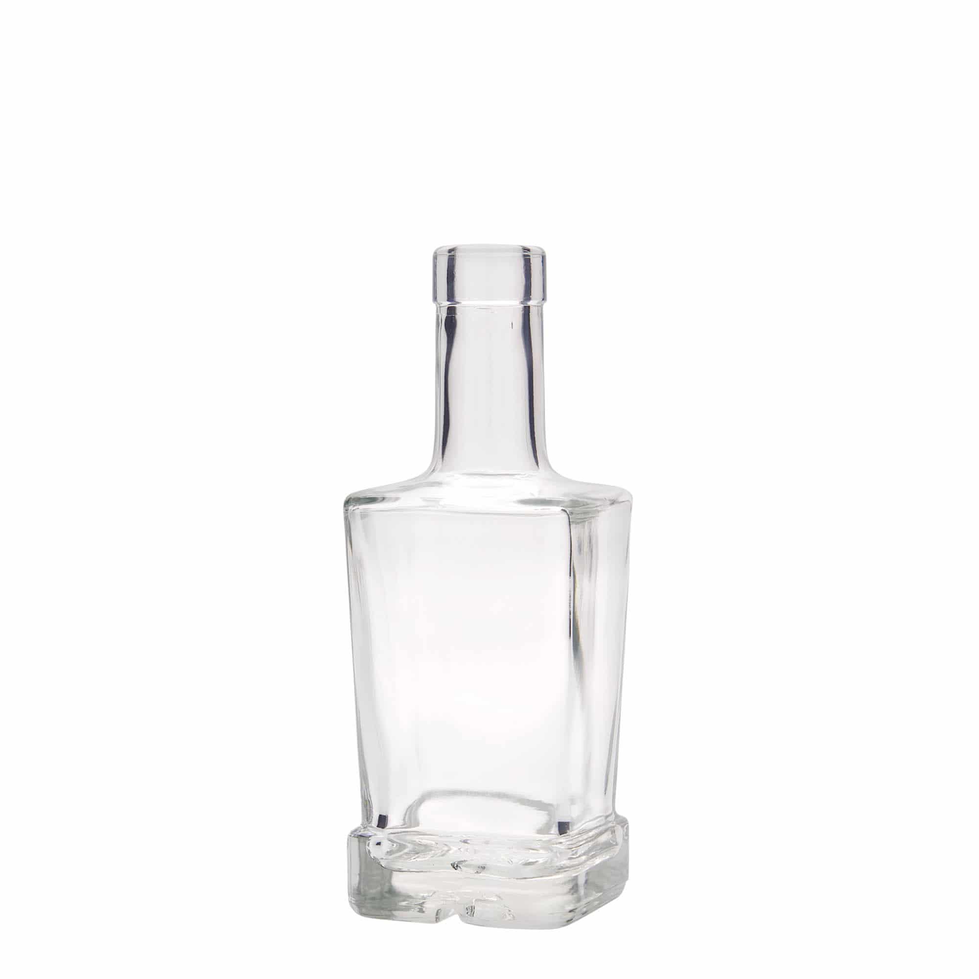 250 ml butelka szklana 'Rene', kwadratowa, szyjka: korek