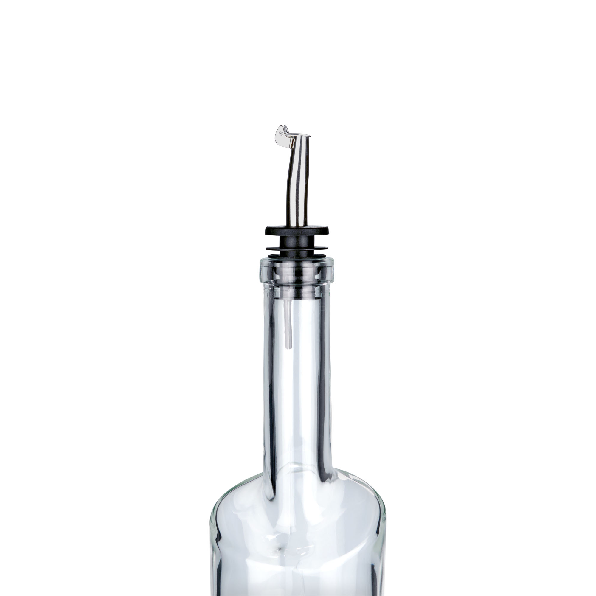 Dozownik Inox z metalową klapką, stal nierdzewna, srebrny