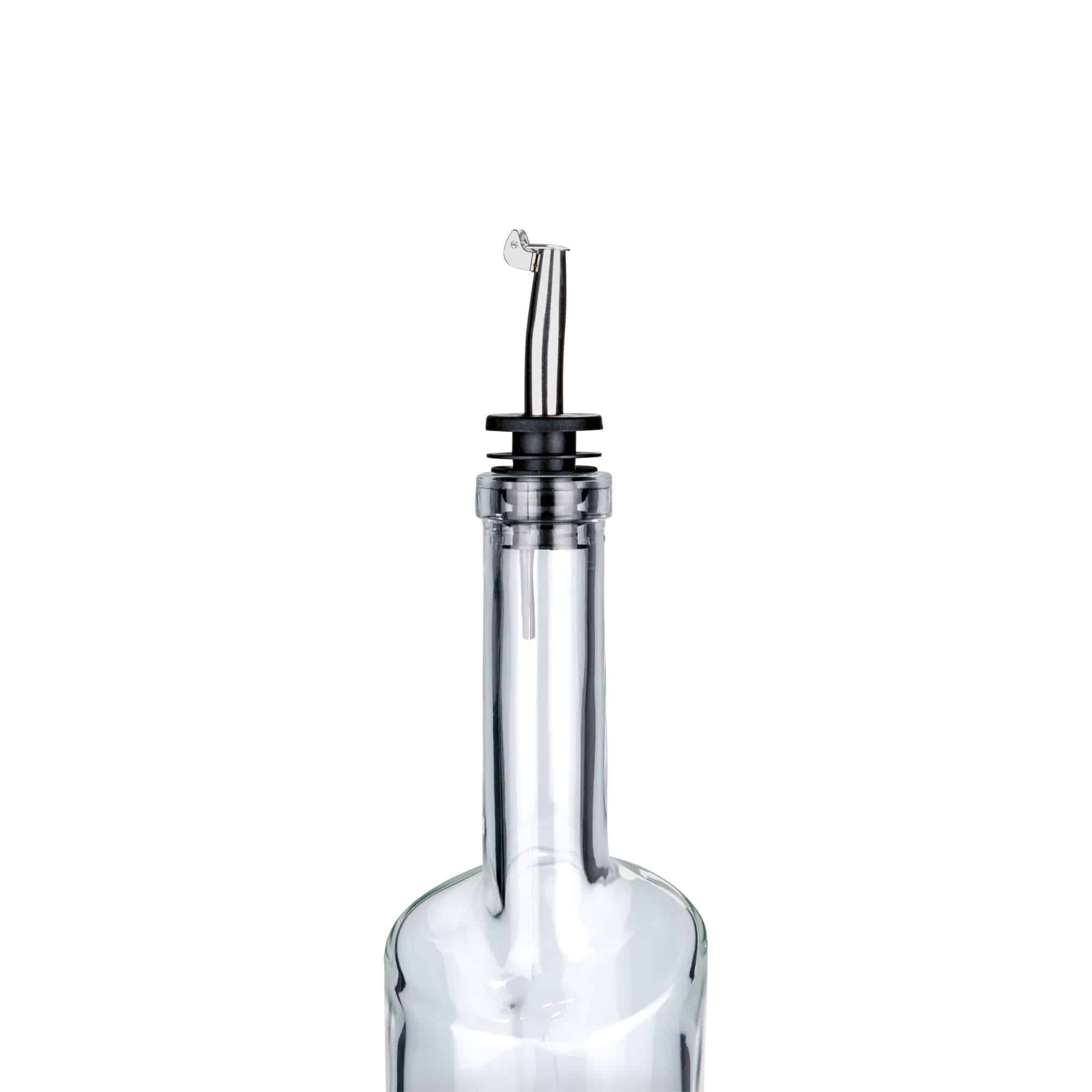 Dozownik Inox z metalową klapką, stal nierdzewna, srebrny