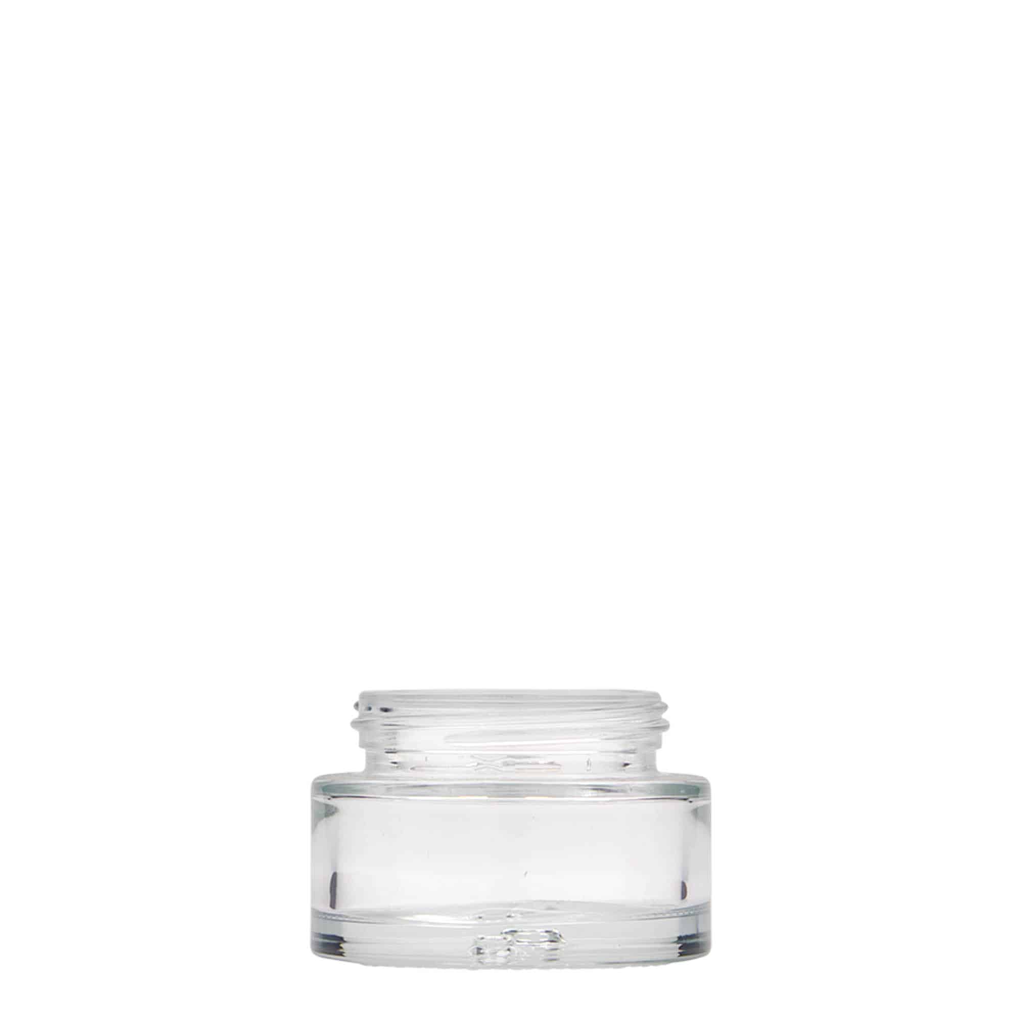 30 ml słoik „Clear Edition”, szkło, gwintowane zamknięcie