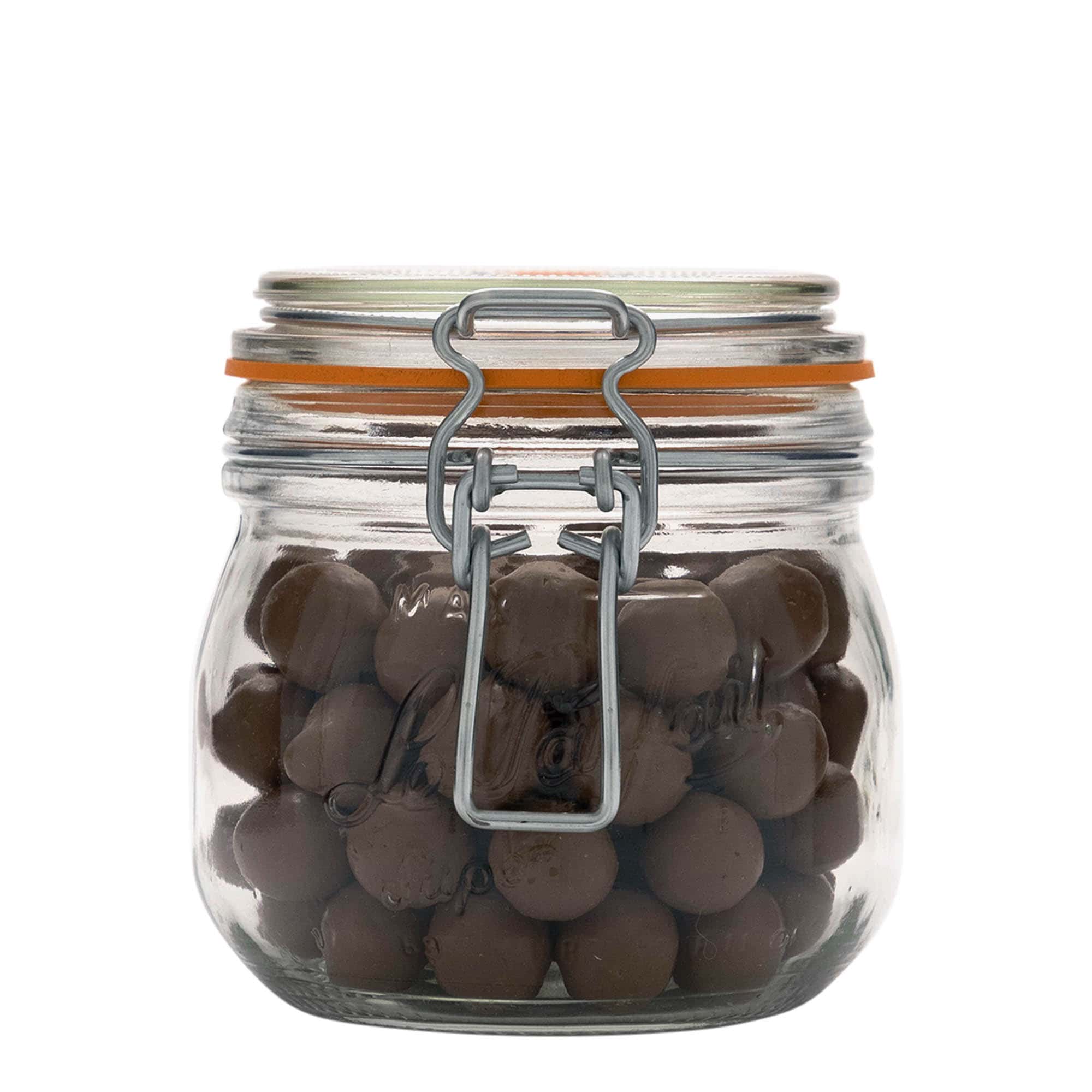 500 ml słoik z drucianą klamrą 'Le Parfait Super Bocal', otwór: zamknięcie na drucianą klamrę