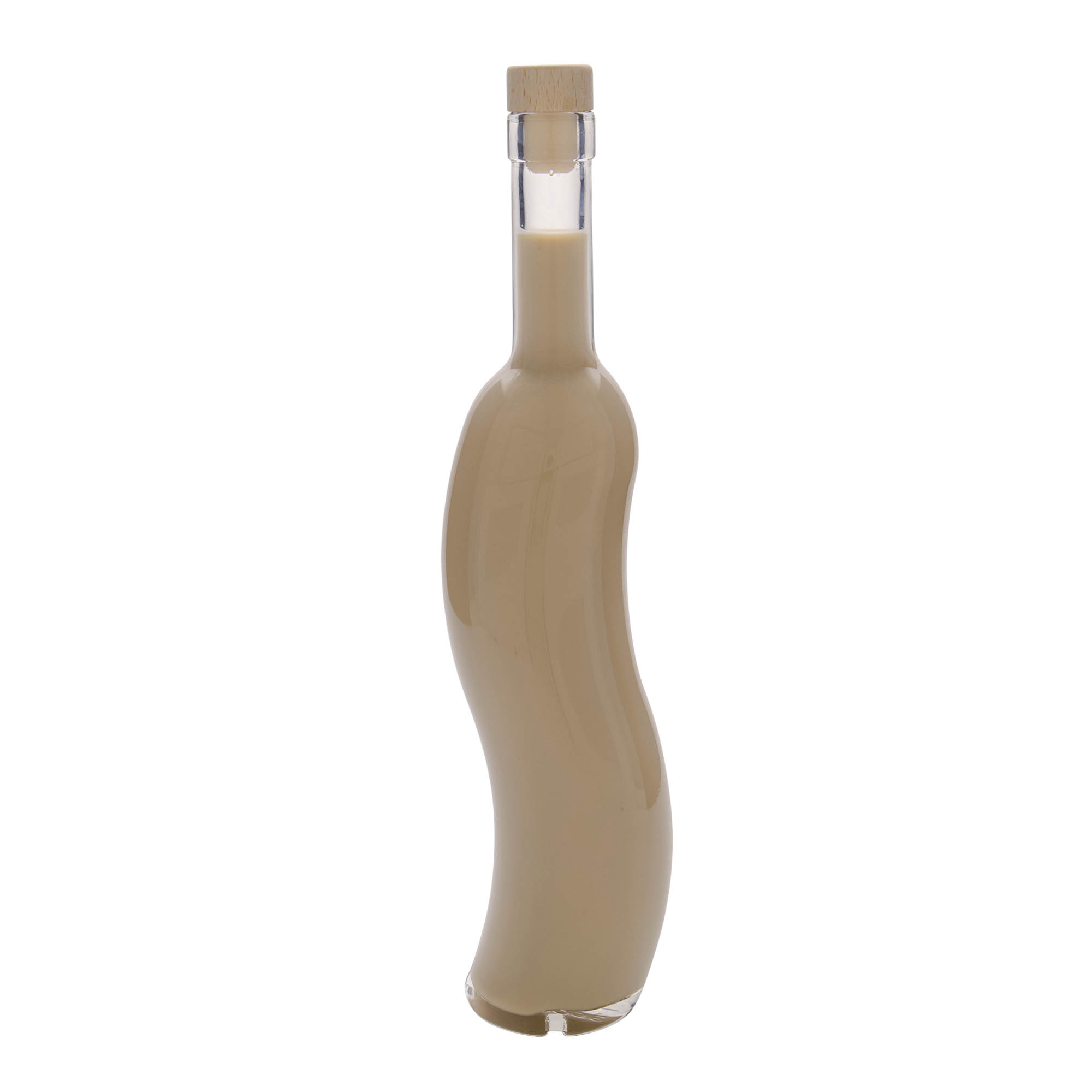 Butelka szklana 500 ml 'La-Ola', półokrągła, otwór: korek Butelka szklana 500 ml 'La-Ola', półokrągła, otwór: korek