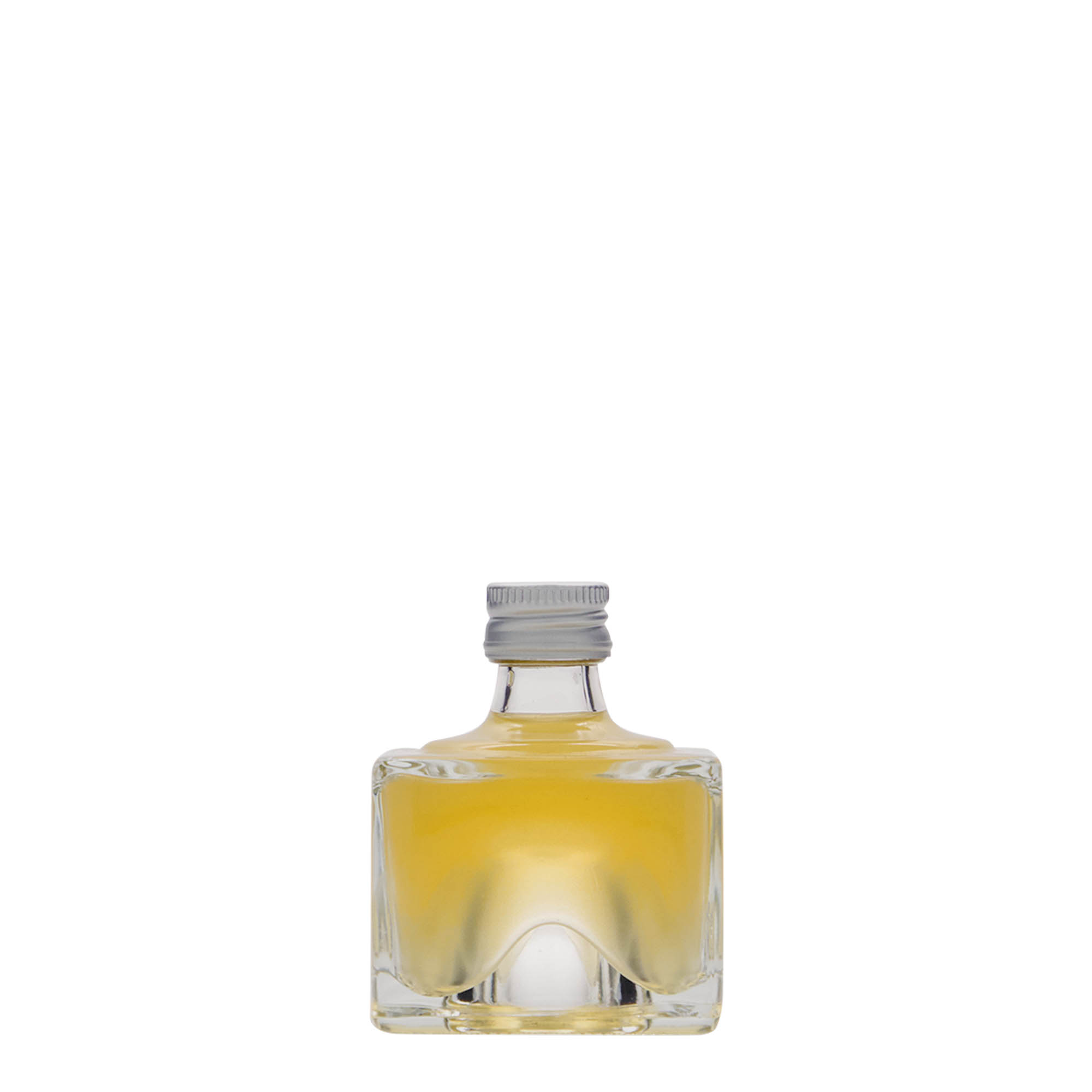 40 ml butelka szklana 'Cocolores', kwadratowa, wylot: PP 18