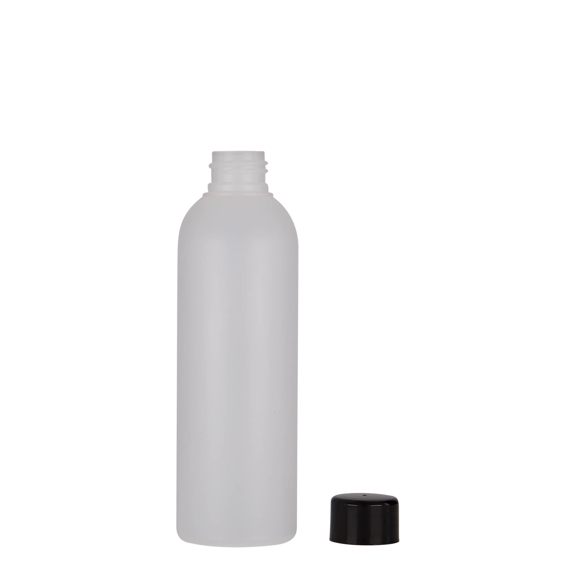 200 ml butelka plastikowa 'Tuffy', HDPE, naturalna, gwint: 24/410 200 ml butelka plastikowa 'Tuffy', HDPE, naturalna, gwint: 24/410