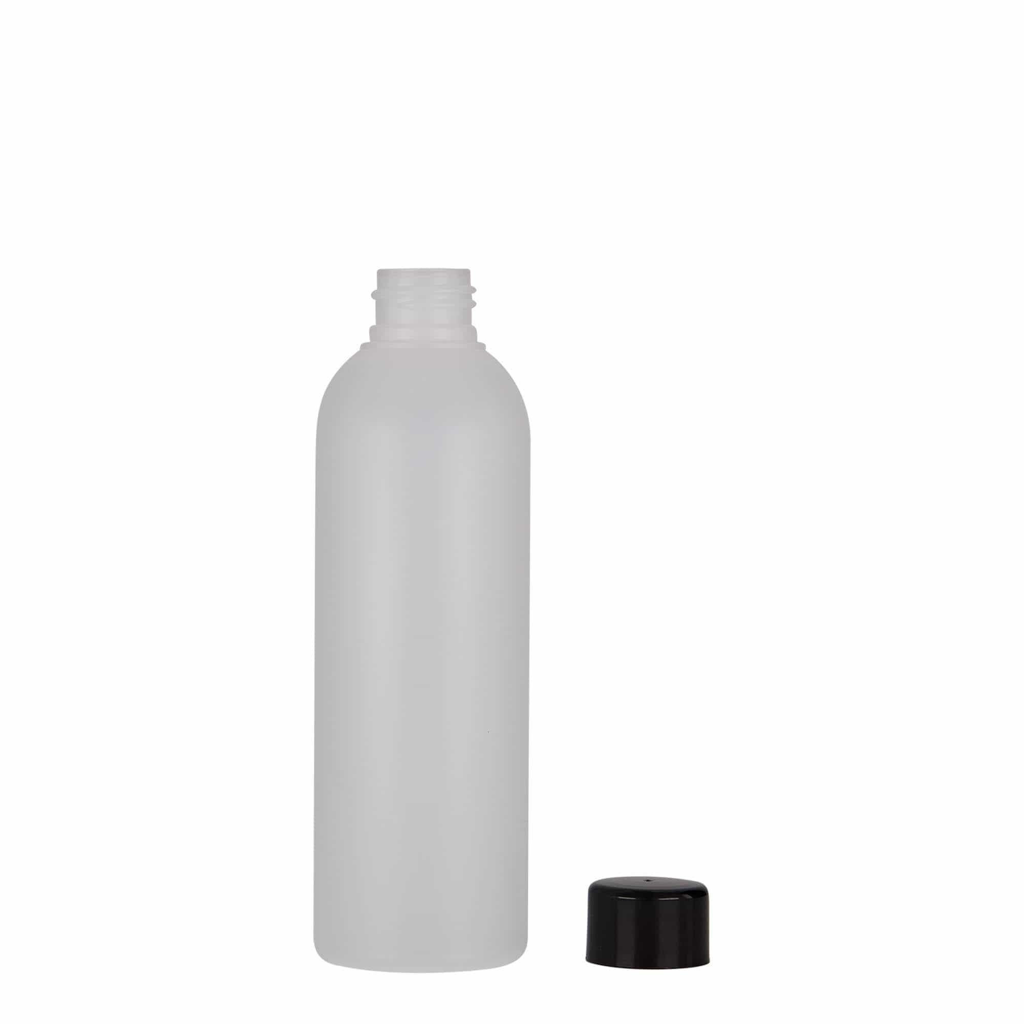 200 ml butelka plastikowa 'Tuffy', HDPE, naturalna, gwint: 24/410