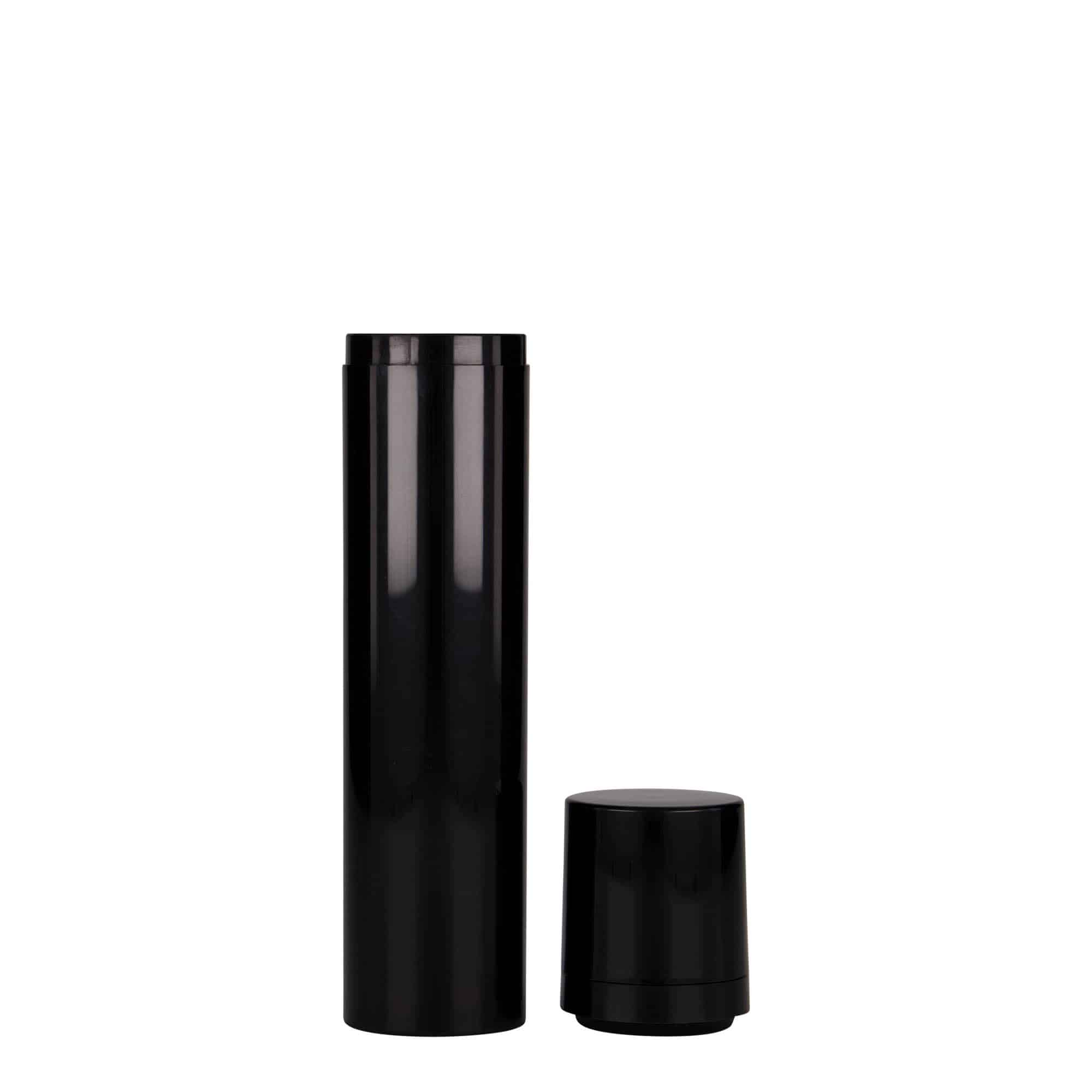 100 ml dozownik beztlenowy „Mezzo”, tworzywo sztuczne PP, czarny 100 ml dozownik beztlenowy „Mezzo”, tworzywo sztuczne PP, czarny