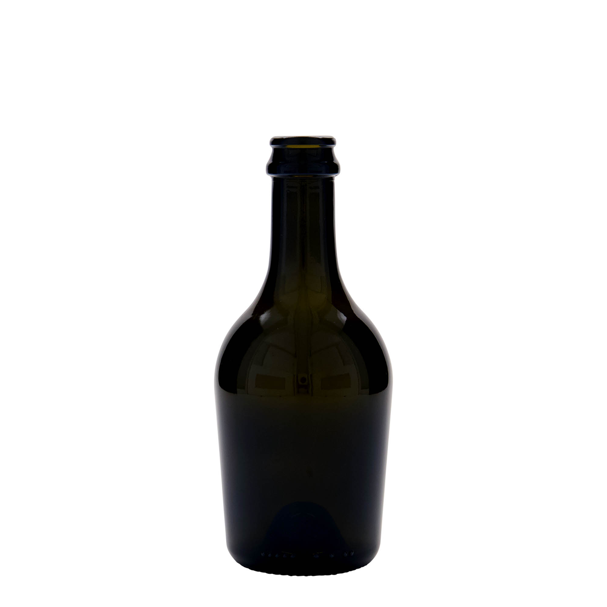 330 ml butelka na piwo/szampana „Butterfly”, szkło, antyczny zielony, szyjka: kapsel koronowy 330 ml butelka na piwo/szampana „Butterfly”, szkło, antyczny zielony, szyjka: kapsel koronowy