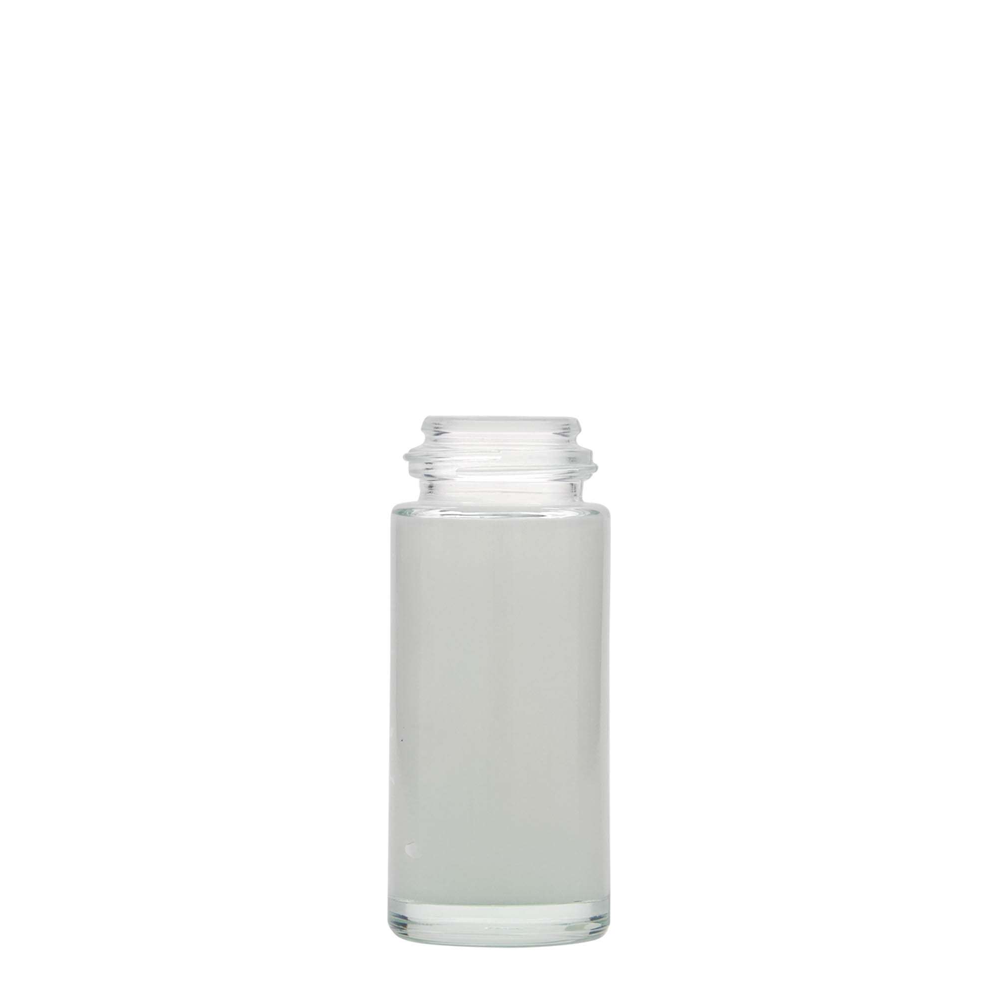 50 ml butelka roll-on, szkło, wylot: zakrętka na gwint